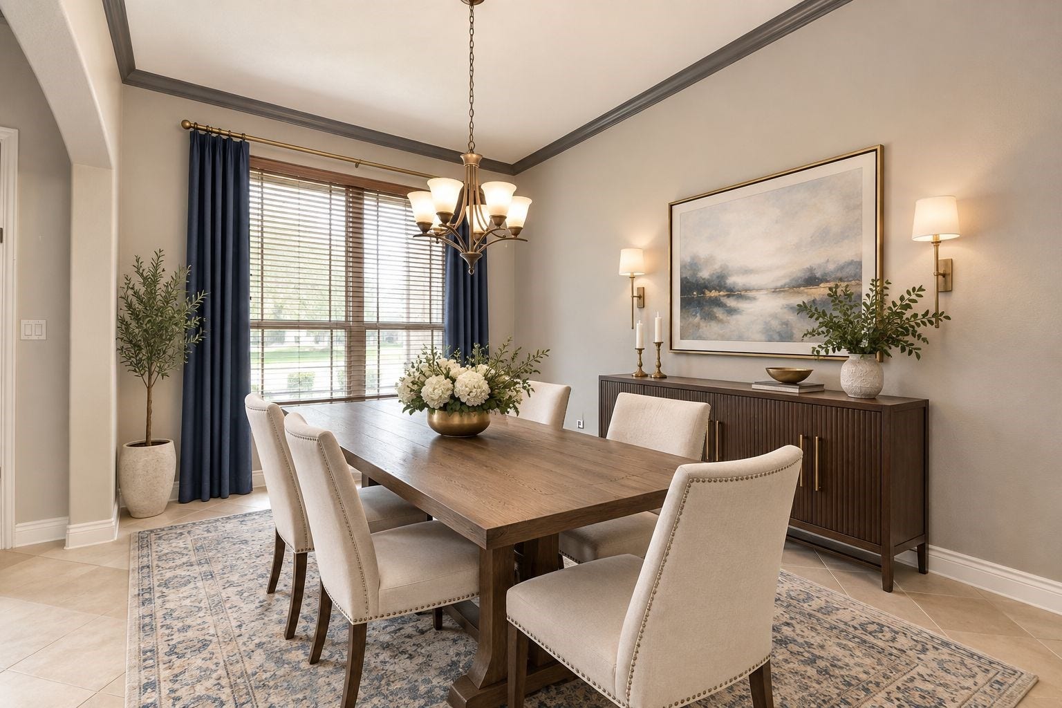 9422 Brannok Lane, Tomball, TX 77375 Virtually staged formal dining room