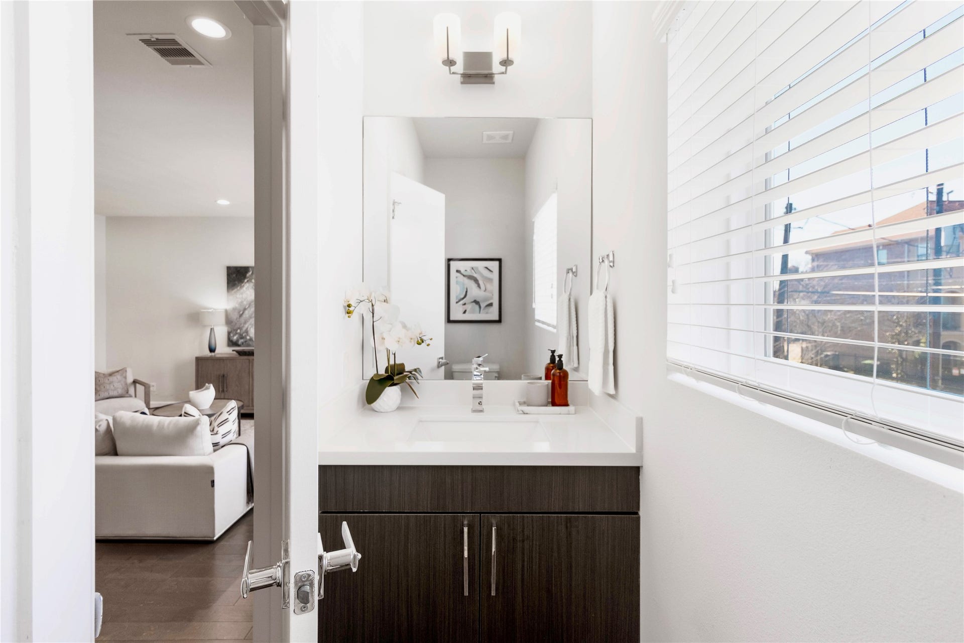 3111 La Branch Street, Houston, TX 77004 Second floor half guest bathroom.