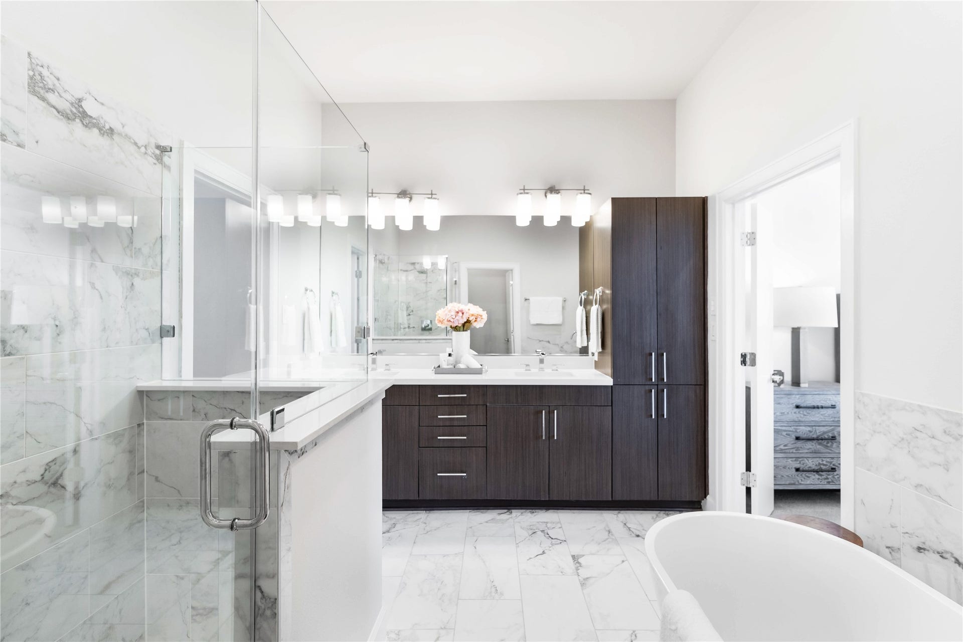 3111 La Branch Street, Houston, TX 77004 Third floor primary bathroom with modern finishes.