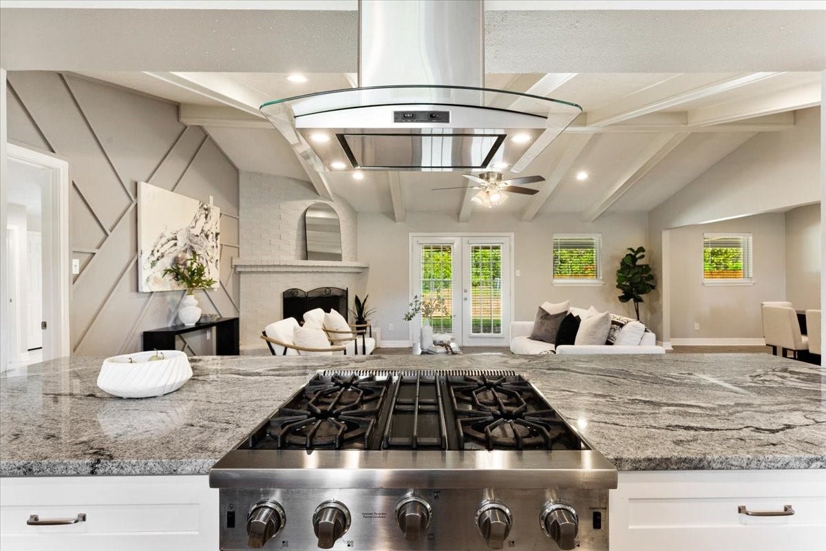 6327 Westcreek Drive, Brookside, TX 77581 Enjoy the open layout connecting the kitchen and living areas, ideal for everyday living and entertaining.