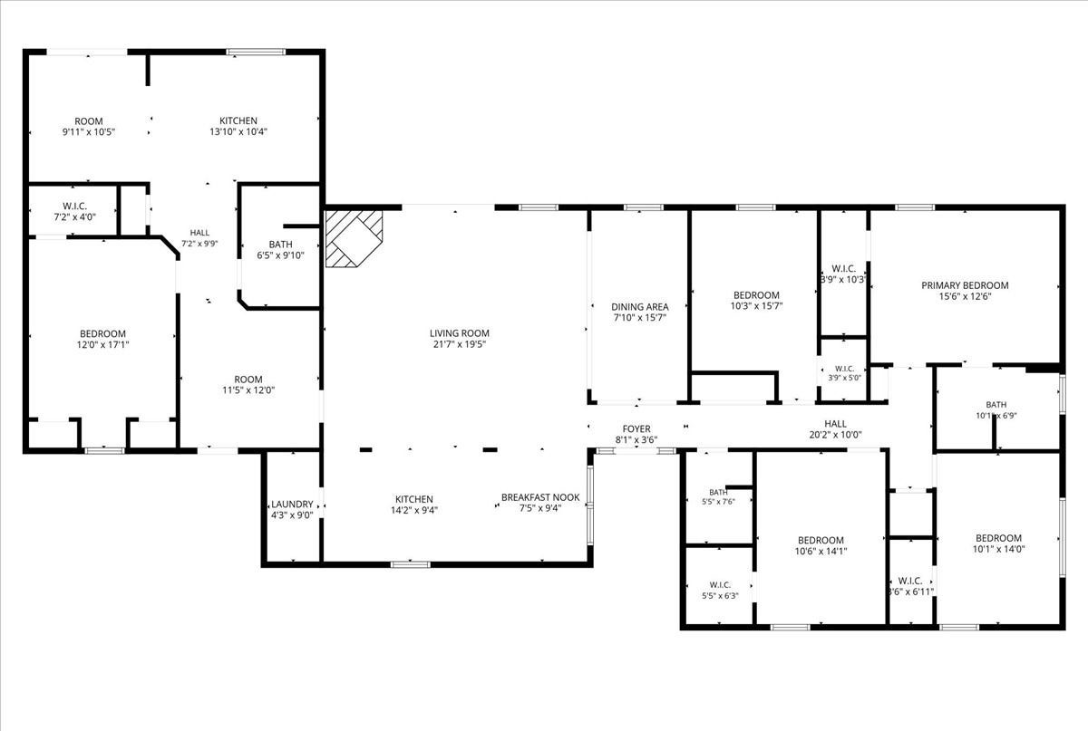 6327 Westcreek Drive, Brookside, TX 77581 Floor plan- All room dimensions are approximate and should be independently verified by the buyer.