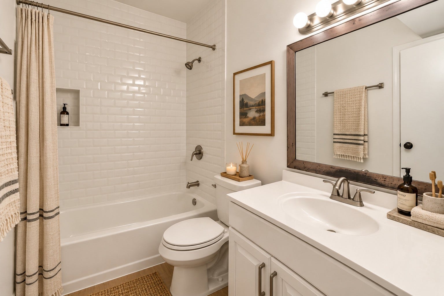 2025 Augusta Drive, #203, Houston, TX 77057 Bathroom is Virtually Stage Using Ai Enhancements