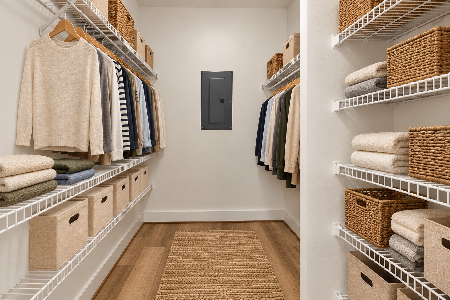 2025 Augusta Drive, #203, Houston, TX 77057 Closet is Virtually Stage Using Ai Enhancements