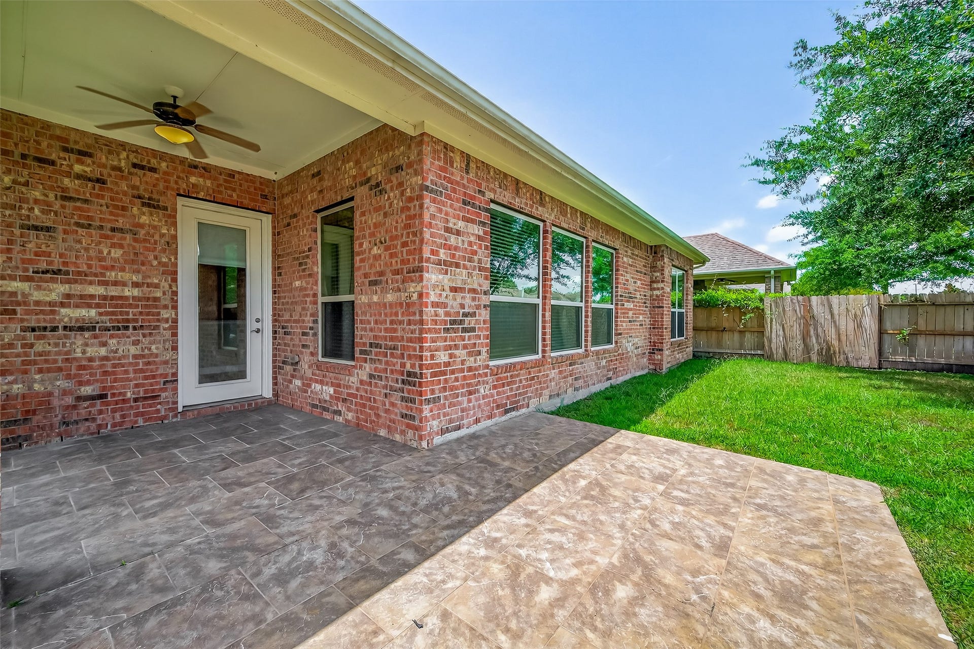 Extended covered patio