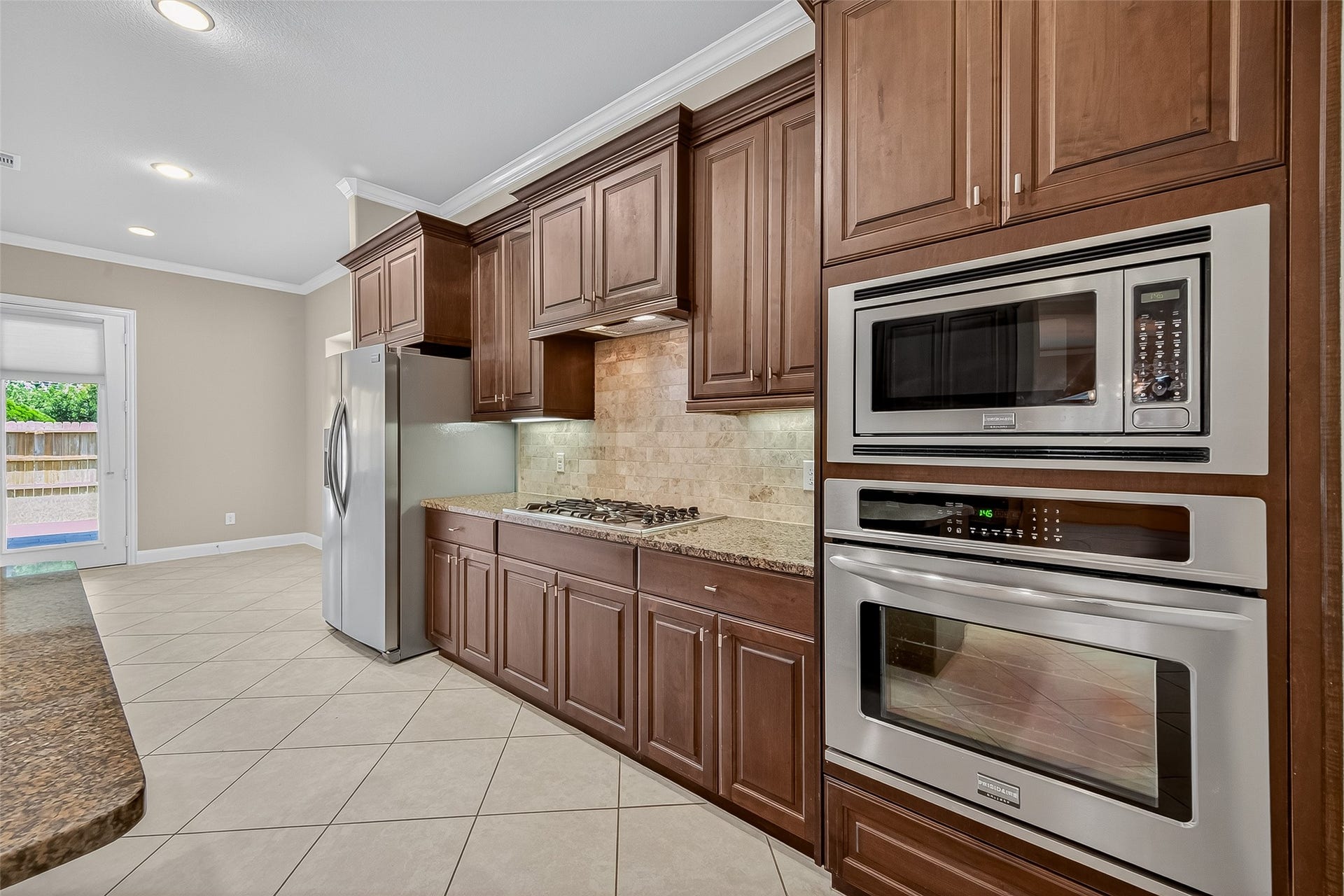 Microwave and oven