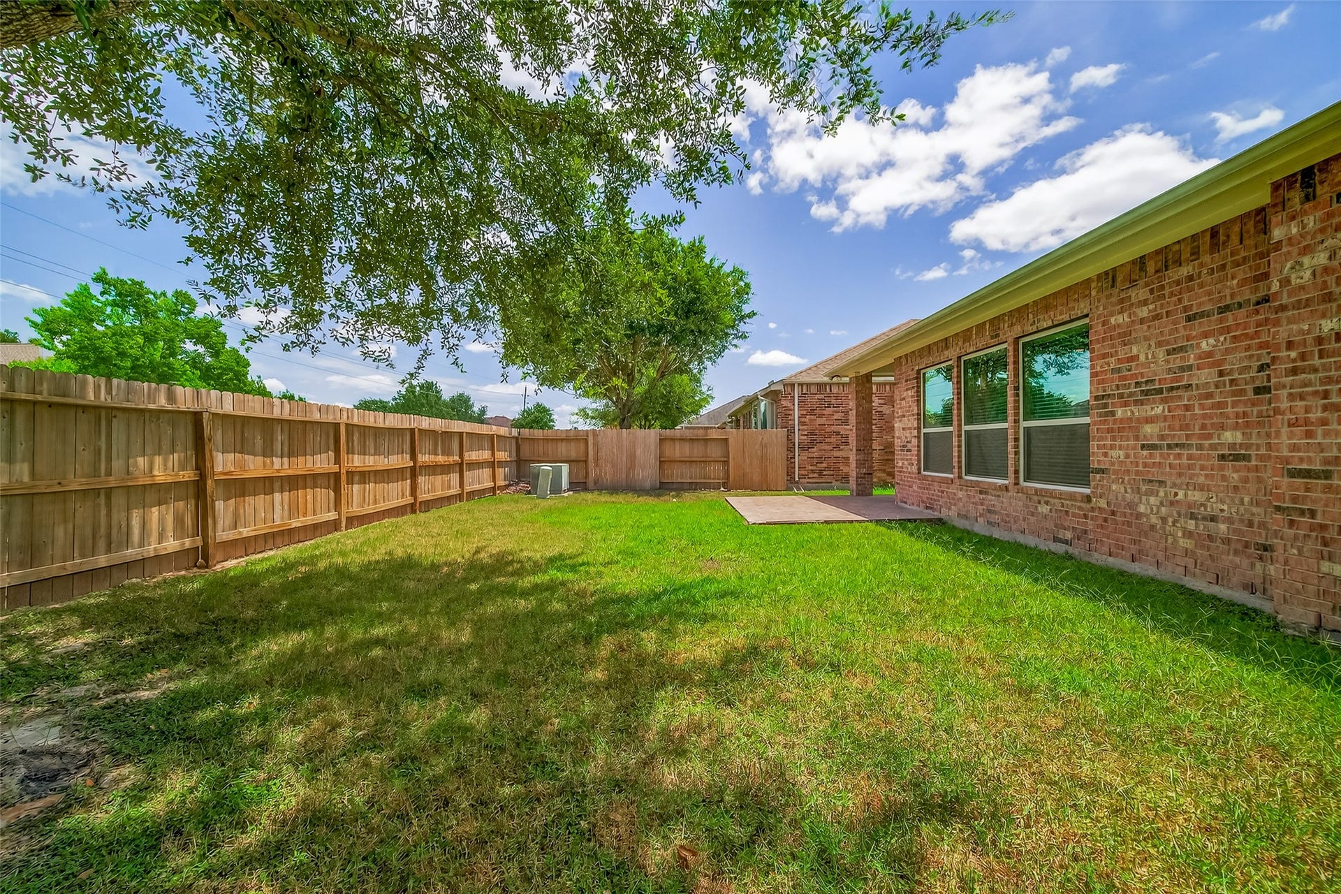 Partially shaded Patio