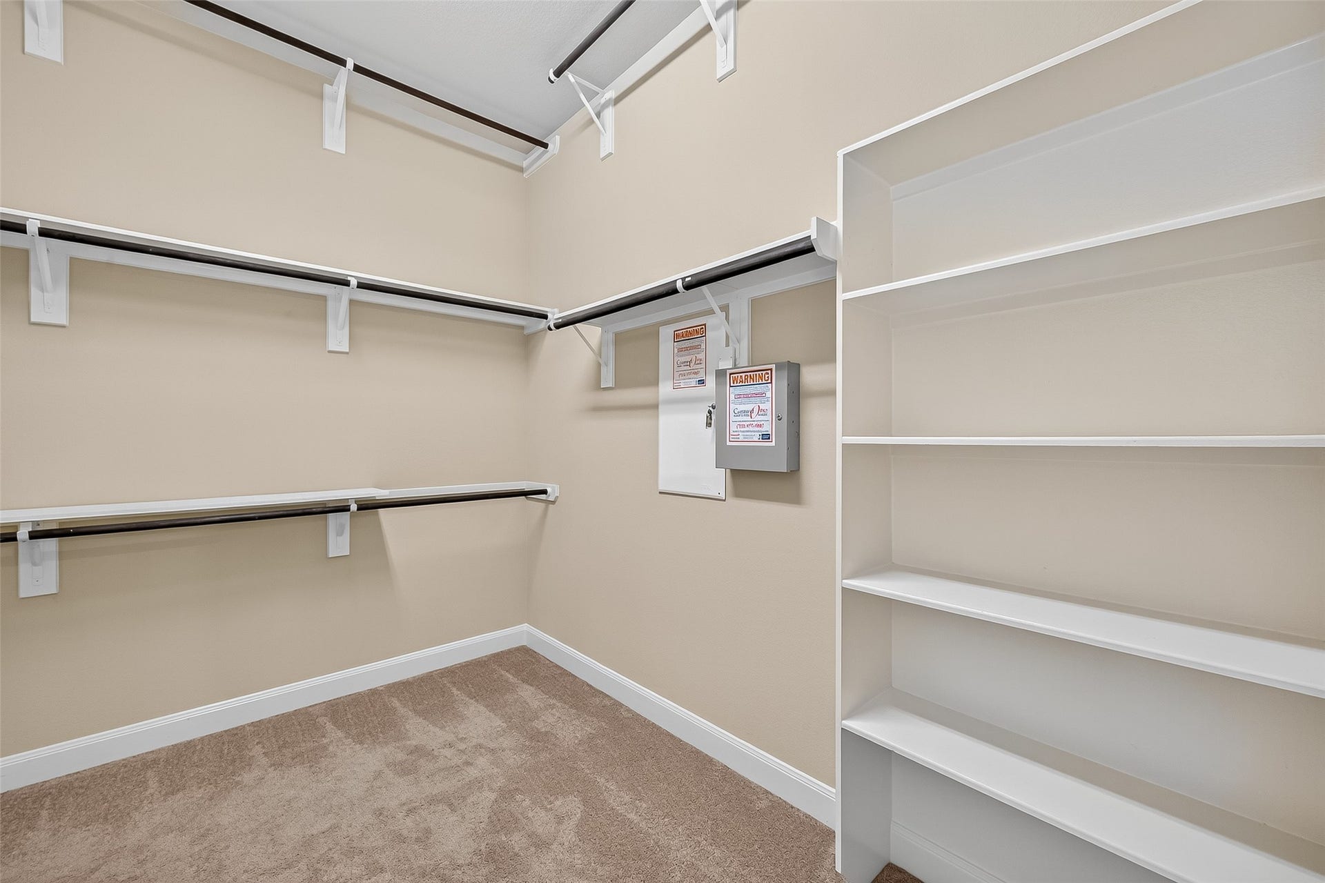 Primary closet