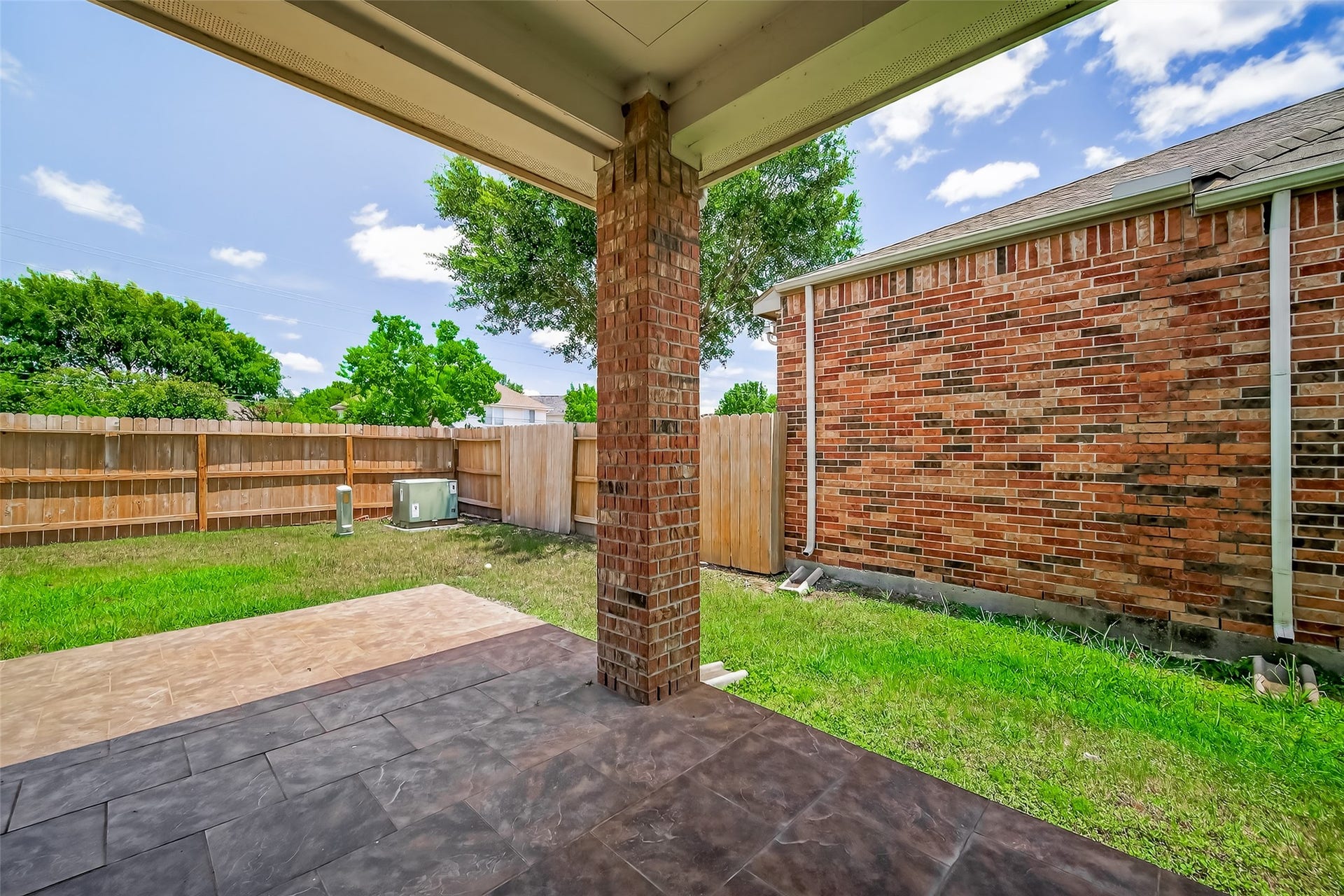 Covered patio