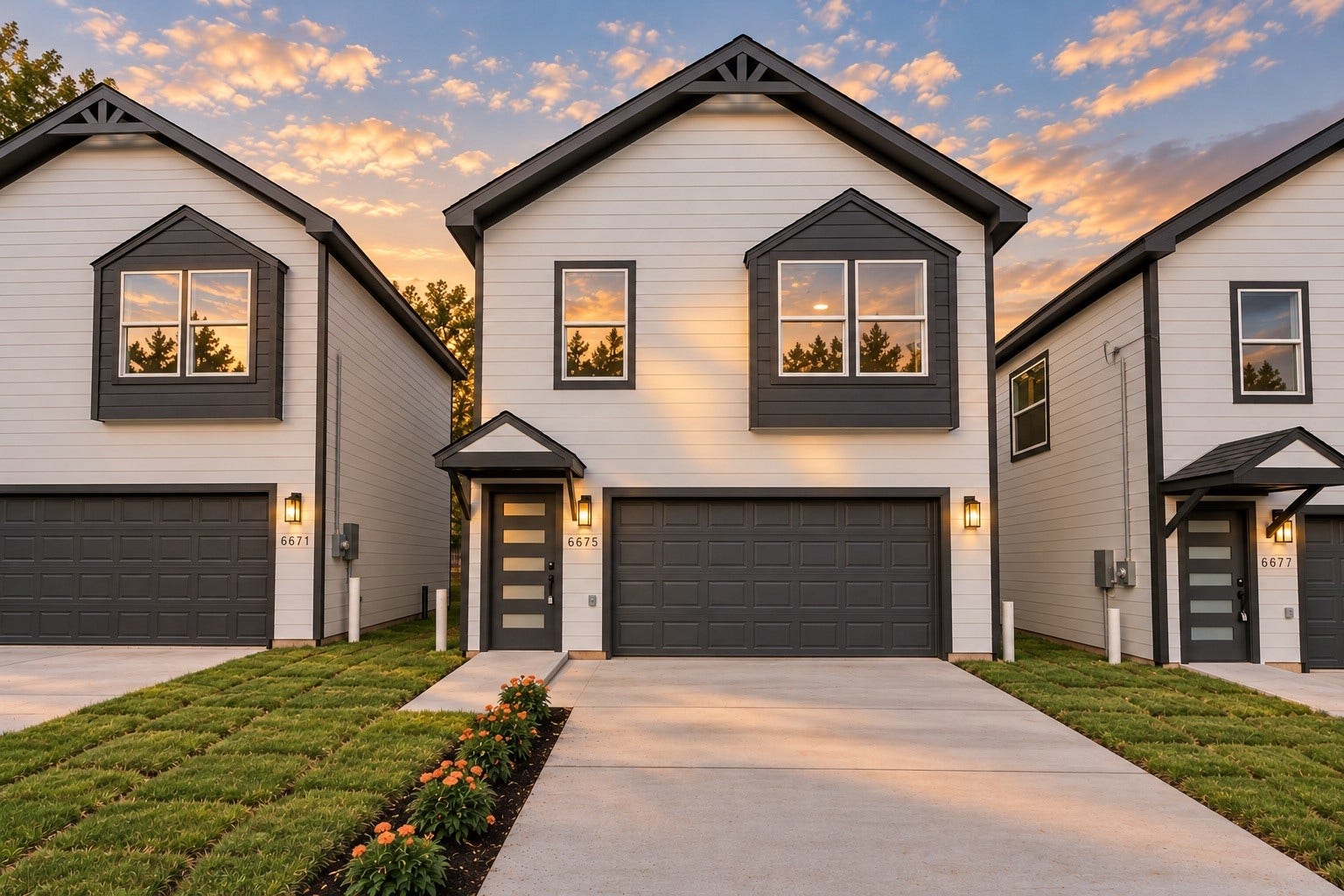 6675 Nielan Street, Houston, TX 77028 Welcome to 6675 Nielan St! Newly completed by Athelya Homes, this 2-story home features modern farmhouse-inspired architecture, contrasting exterior finishes, a 2-car attached garage & private driveway.
