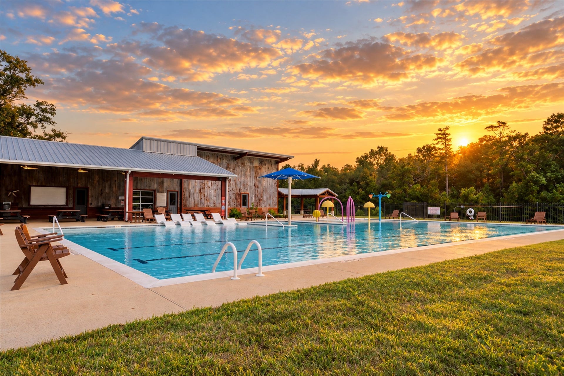 7078 Texas Trace, Montgomery, TX 77316 The community pool offers space to swim, relax, and enjoy sunny Texas days.