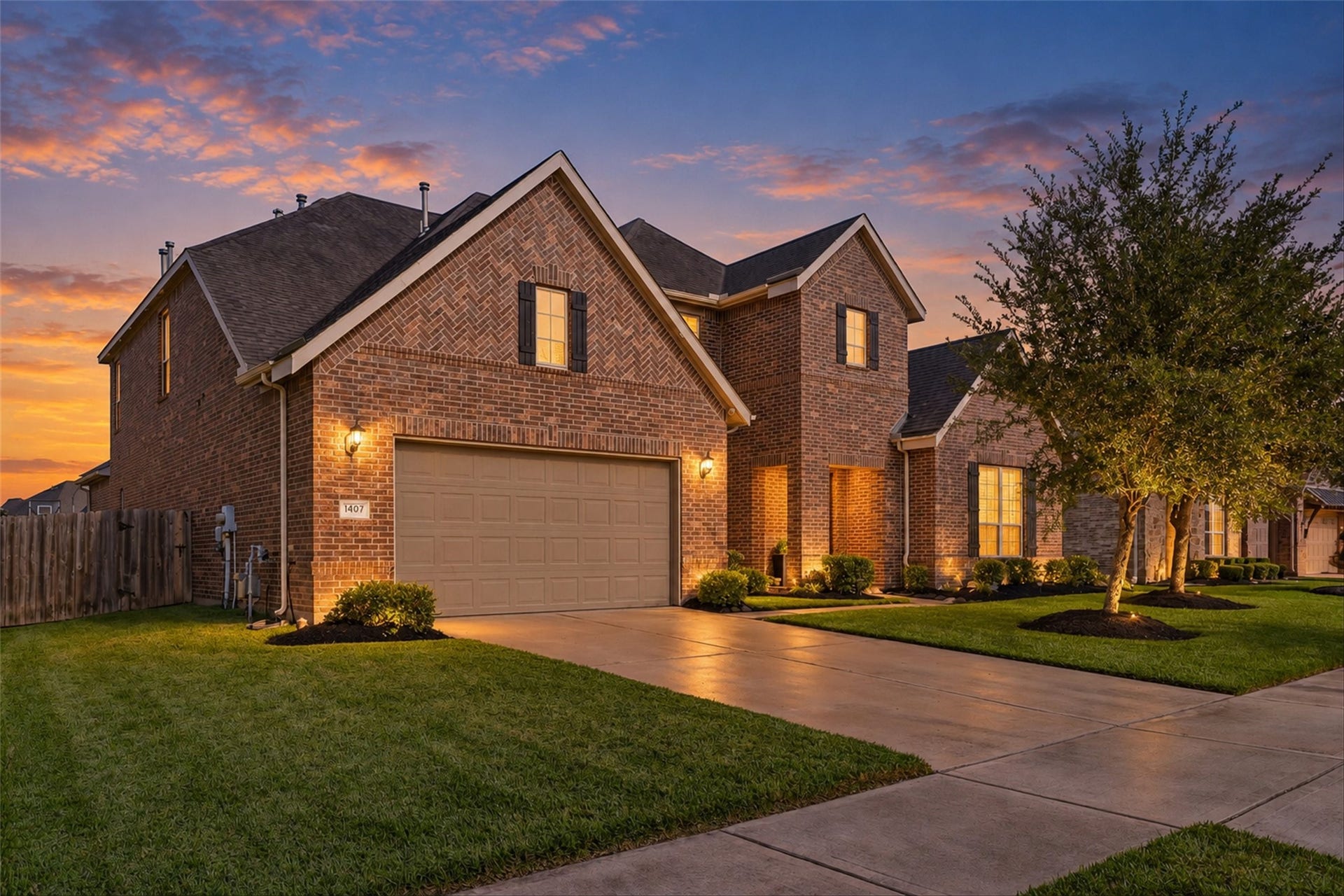 1407 Trails Of Katy Lane, Katy, TX 77494 Your weekends just found their favorite address. Twilight lighting sets the scene for this Trails of Katy home, where a backyard pool, generous gathering spaces and movie-night options make staying home something to look forward to.