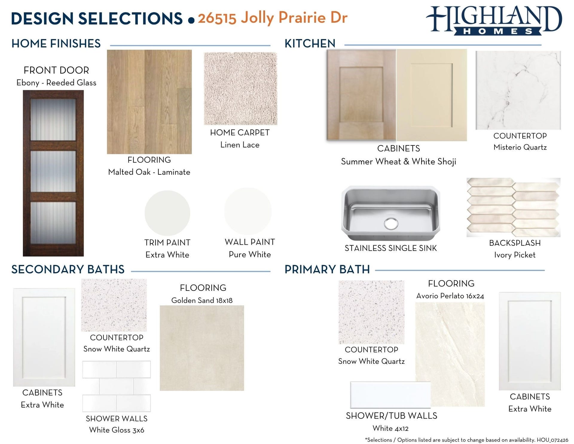 26515 Jolly Prairie Drive, Hockley, TX 77447 Design Selections