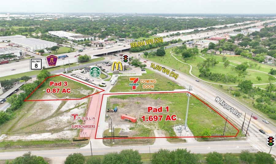 Property photo for Pad 1 W Airport Boulevard, Houston, TX