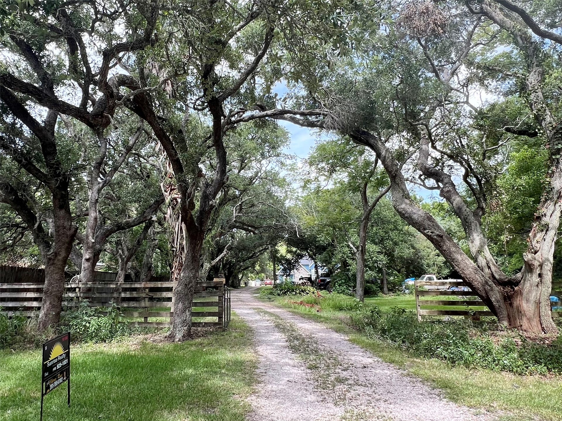 6714 Jay Road Road, Hitchcock, TX 77563 Impressive Private Oak Lined Drive