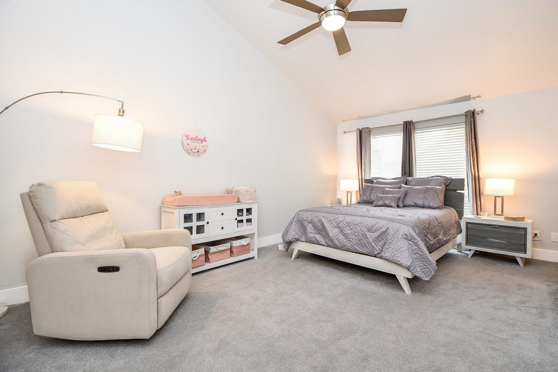 811 Bayou River Drive, Houston, TX 77079 Another view of the primary bedroom shows a generous layout with plenty of room for a sitting area.