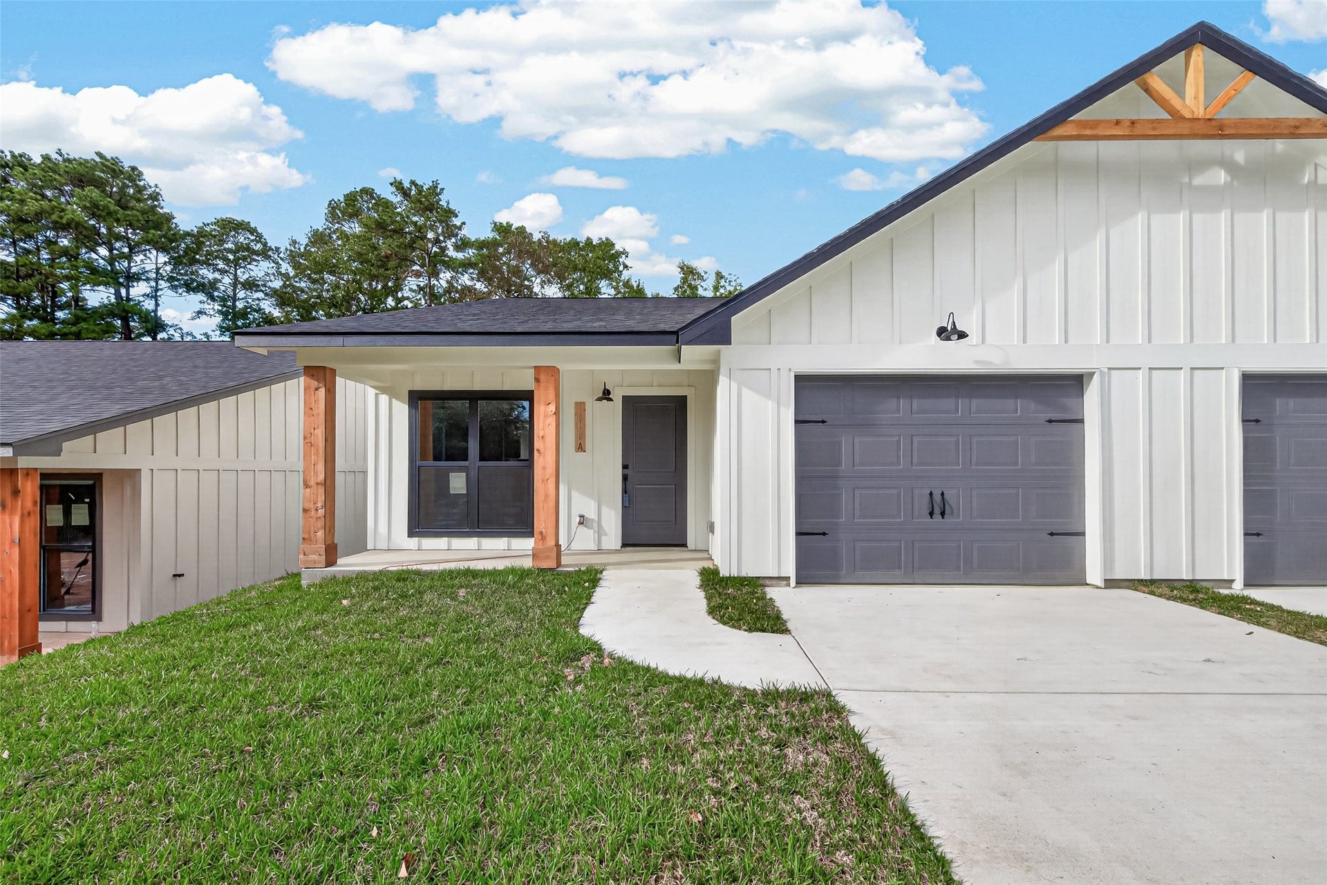 1060 Mann Road, #A, Conroe, TX 77303 Unit A is on the left.
