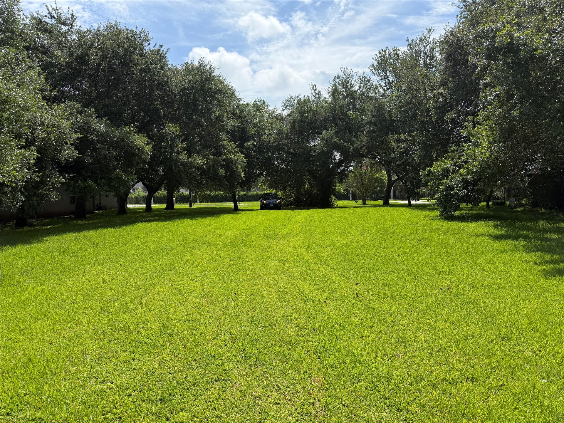 Facing the front from the middle of the property