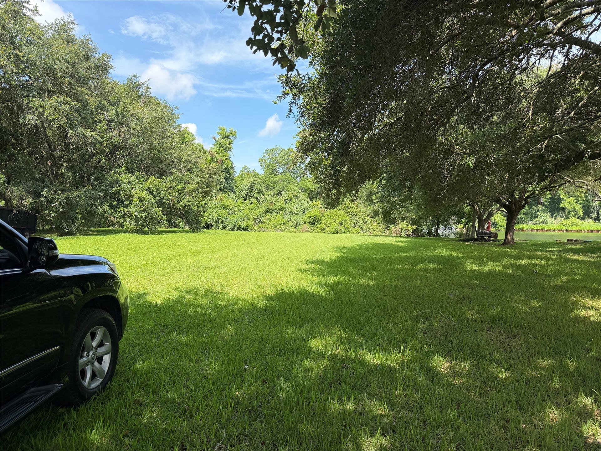 Facing the rear from the middle of the property