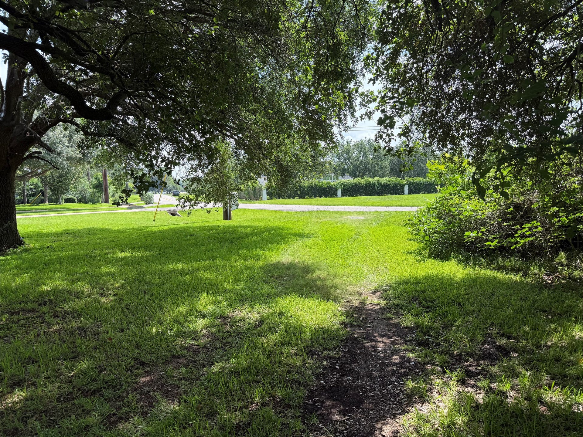 Driveway on the left side of the property