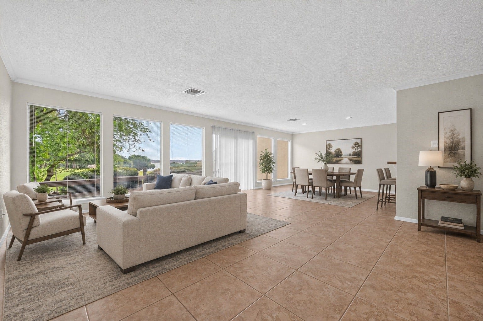 21 April Hill, Conroe, TX 77356 Picturesque view from your Living/Dining Room(This photo has been virtually staged)