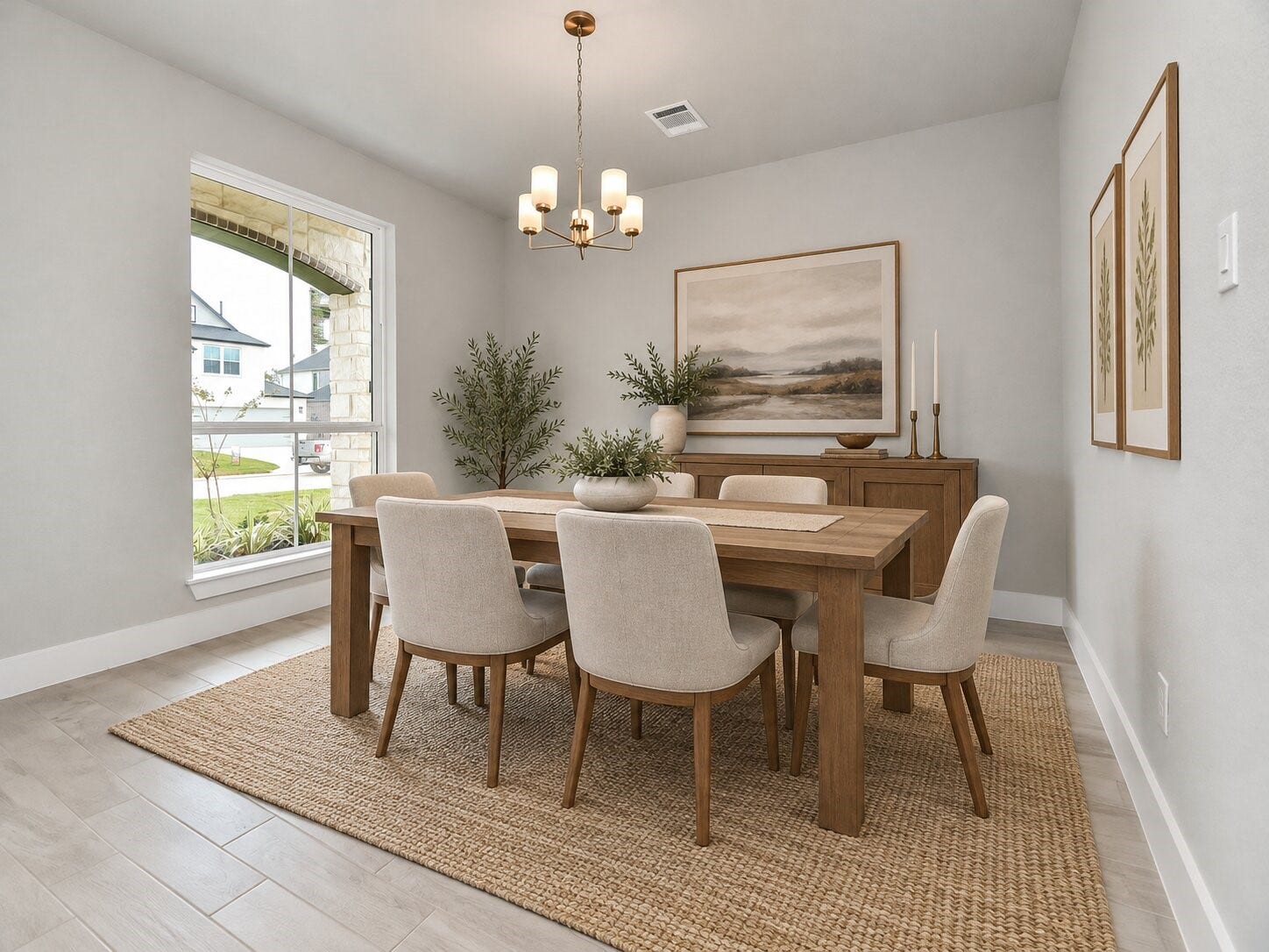 Virtually Staged - Dining Room. Sample photo of completed home with similar floor plan. Actual colors and selections may vary.