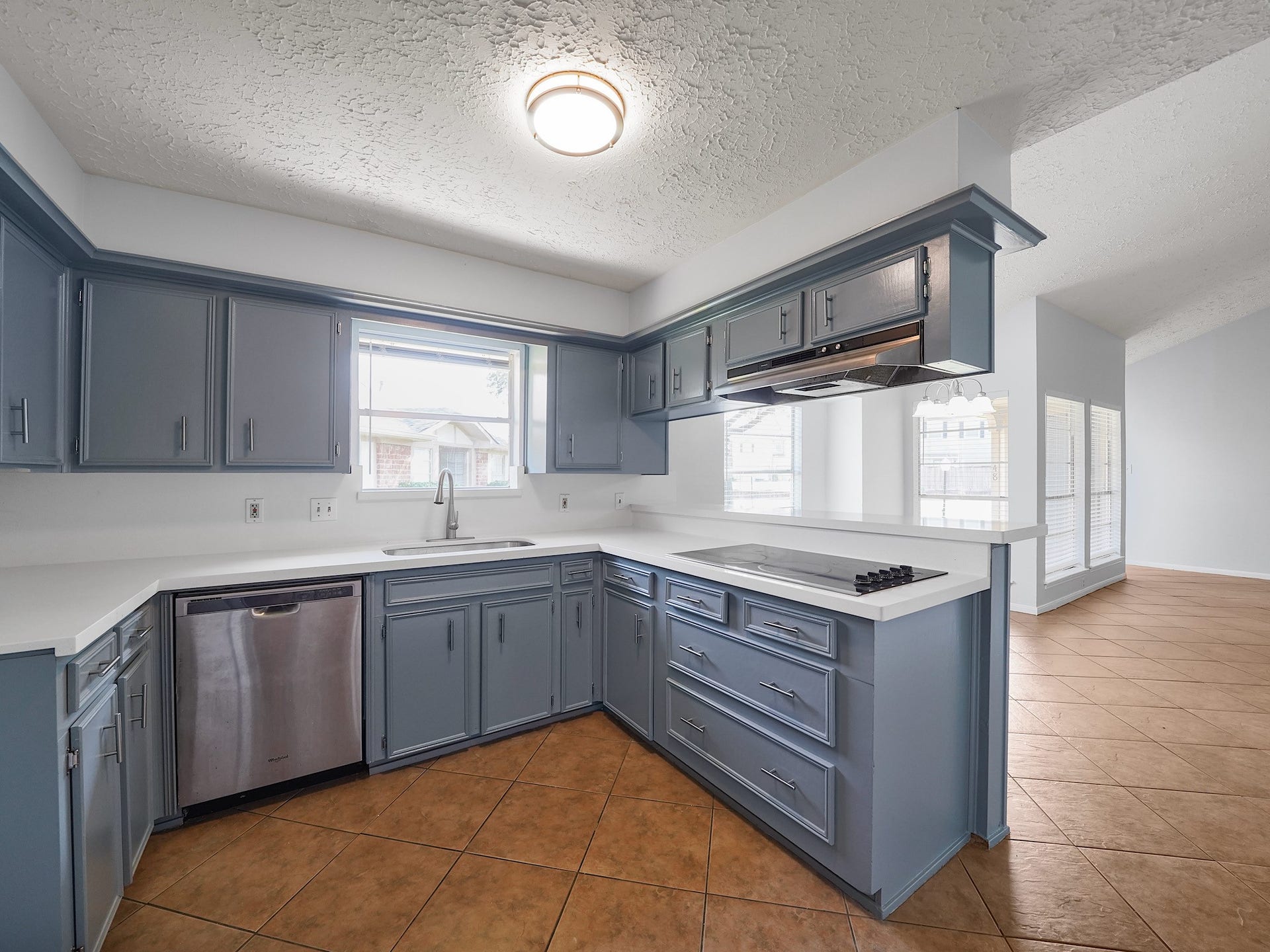 48 Chapparal Court, Missouri City, TX 77459 Lots of Natural Light and New Counter Tops and Fresh paint on the walls and cabinets.
