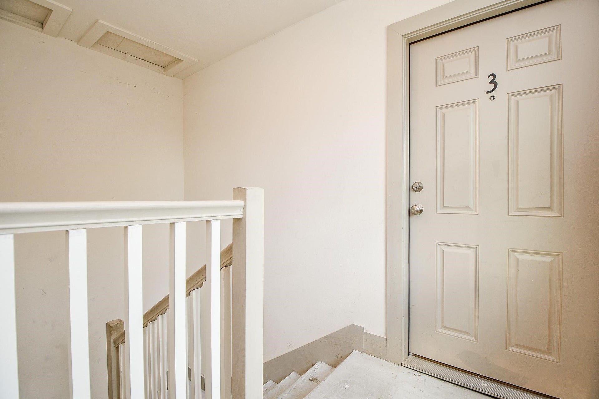 This home has two private entrances - a front door and back door.