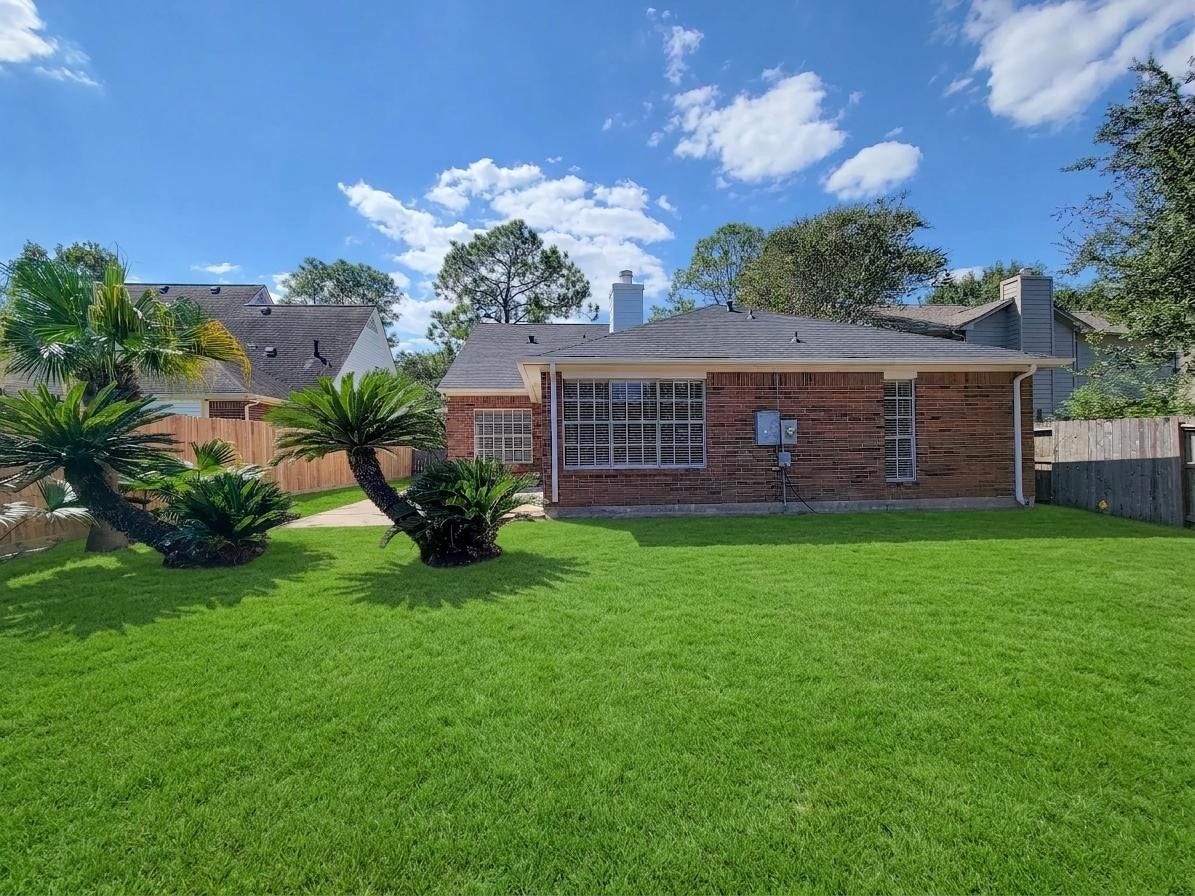 1422 Mabry Mill Road, Houston, TX 77062 grass not installed yet, virtually improved photo to showcase potential