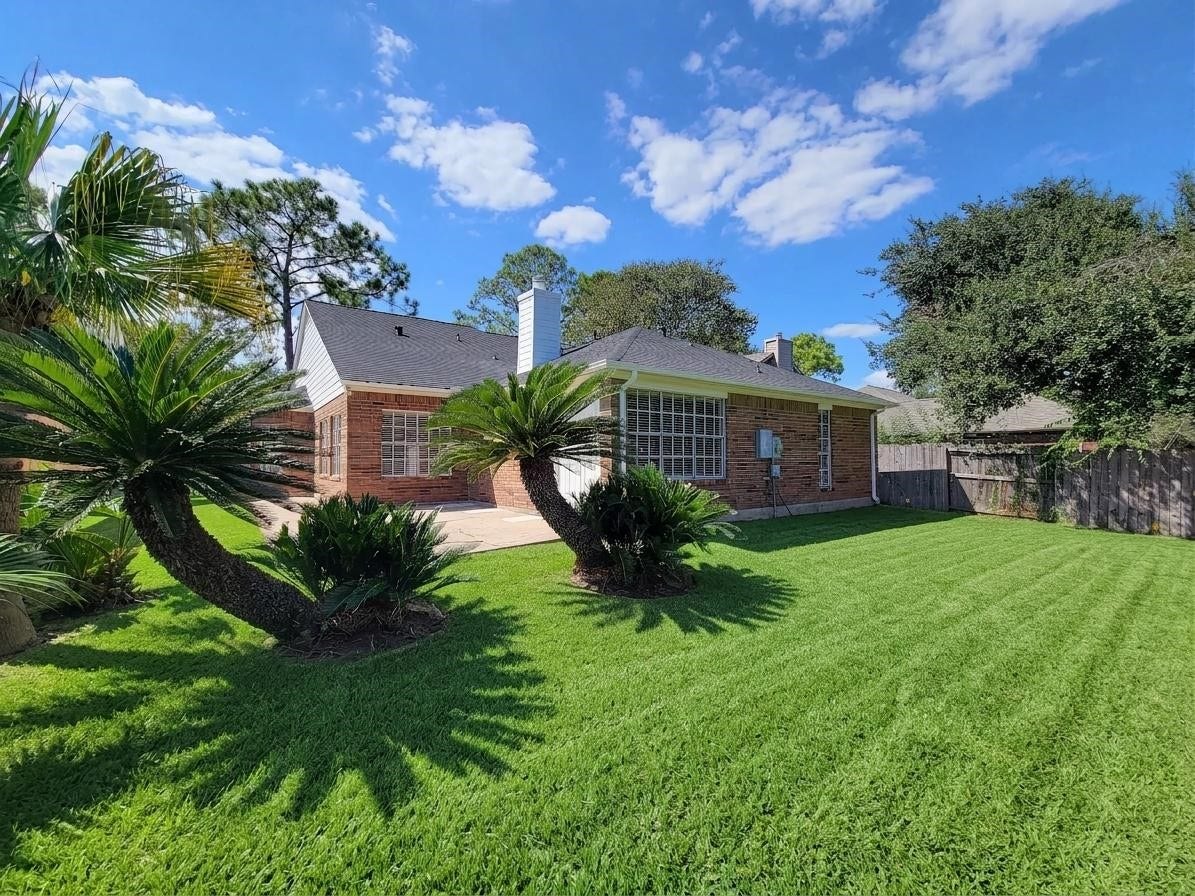 1422 Mabry Mill Road, Houston, TX 77062 grass not installed yet, virtually improved photo to showcase potential
