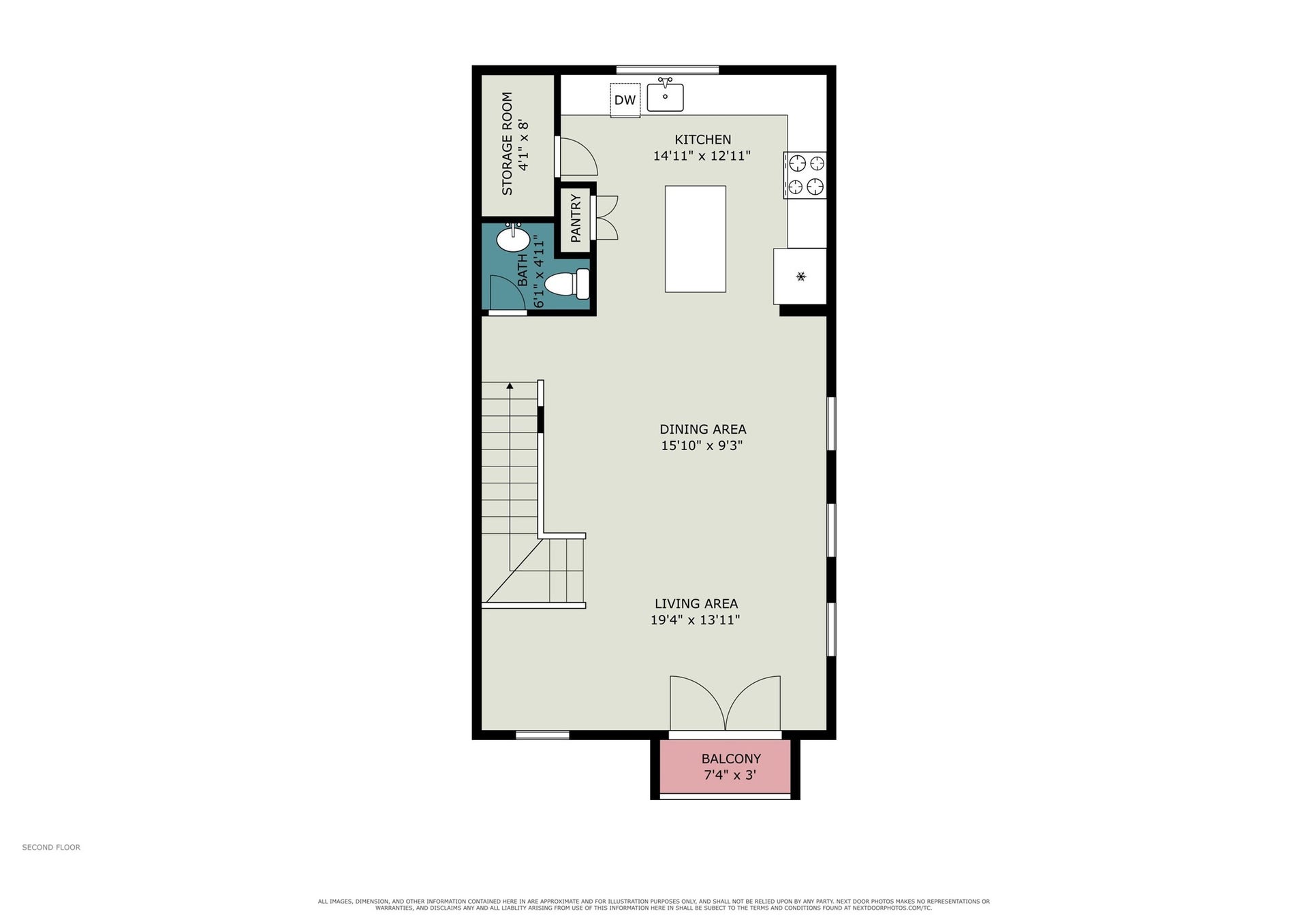 1156 Wycliffe Drive, Houston, TX 77043 Floor Plan - Second Floor.