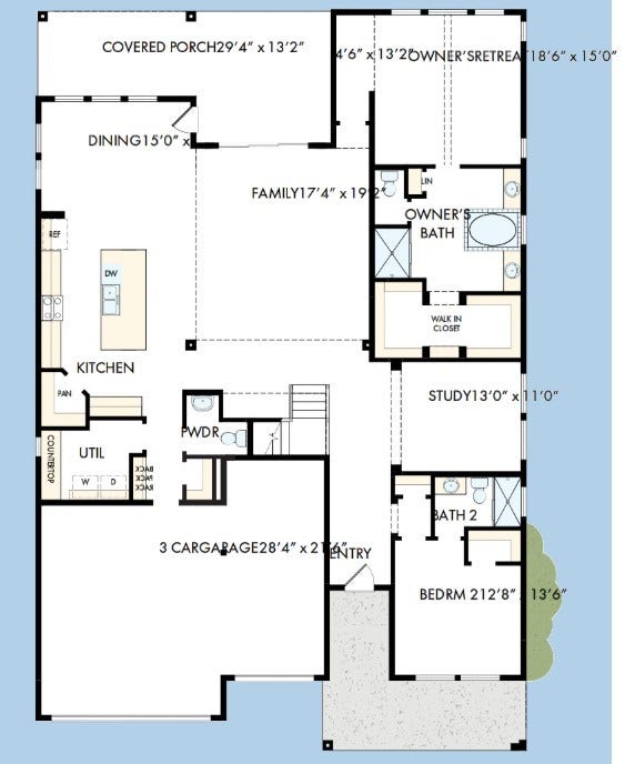 The success of a floor plan is the way you can move through itYoull be amazed at how well this home livesWe call it traffic patterns.