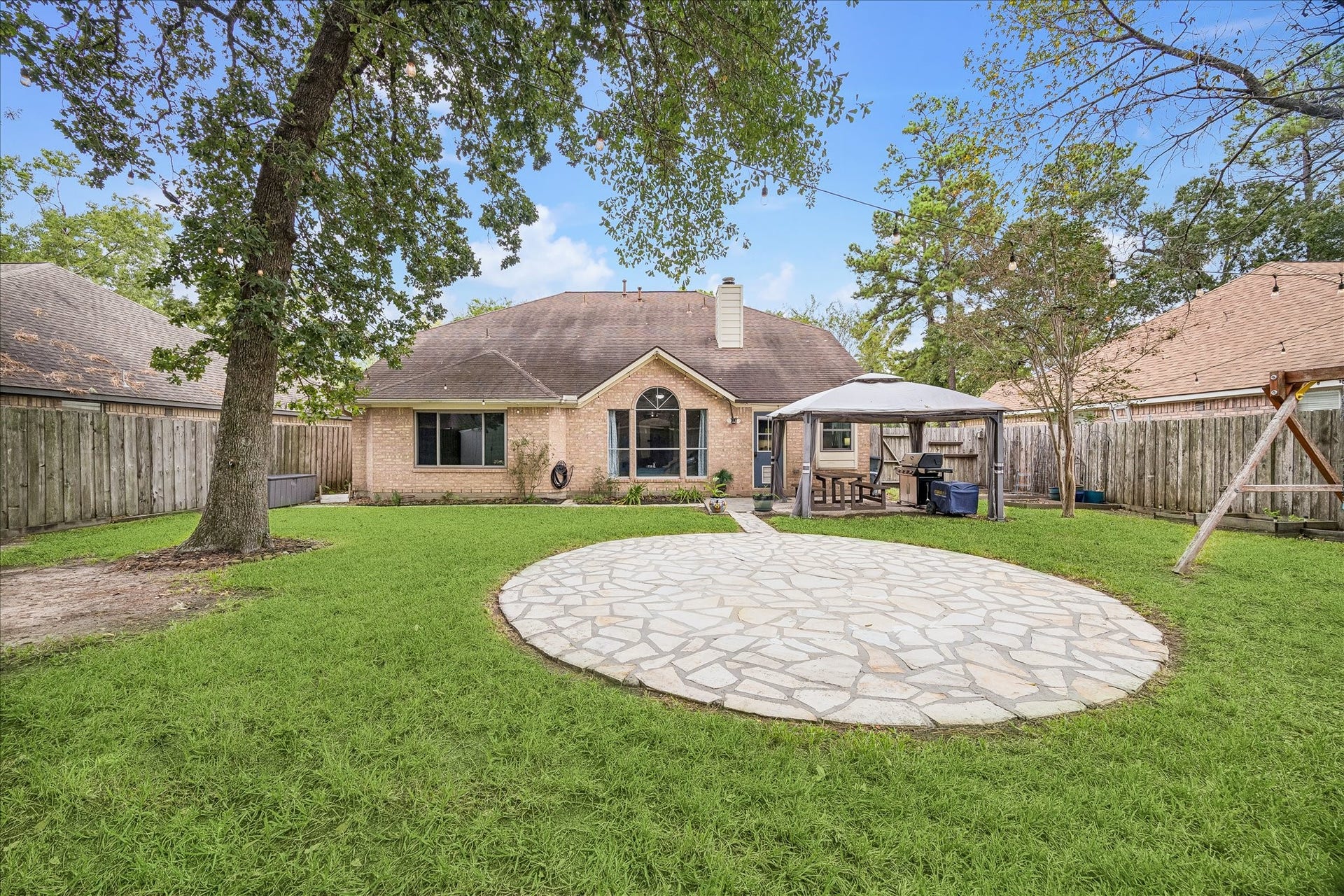 1918 Mercoal Drive, Spring, TX 77386 Ready for a firepit and some chairs to rest & relax