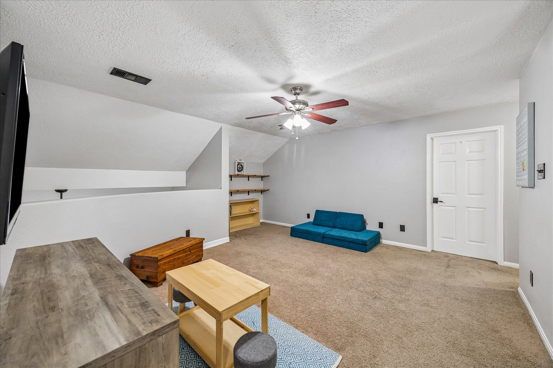 1918 Mercoal Drive, Spring, TX 77386 Gameroom has overlook to downstairs for easy communication
