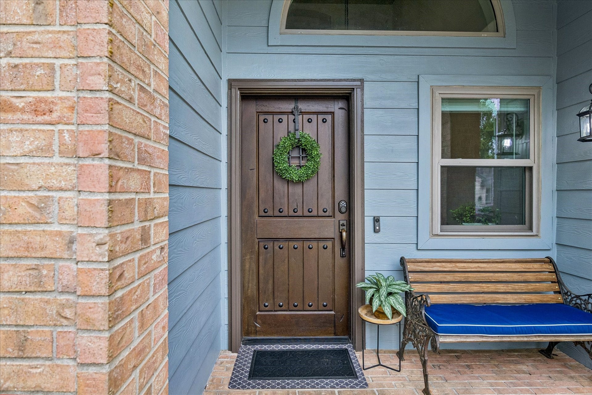 1918 Mercoal Drive, Spring, TX 77386 Beautiful solid wood "Speak-Easy" style door