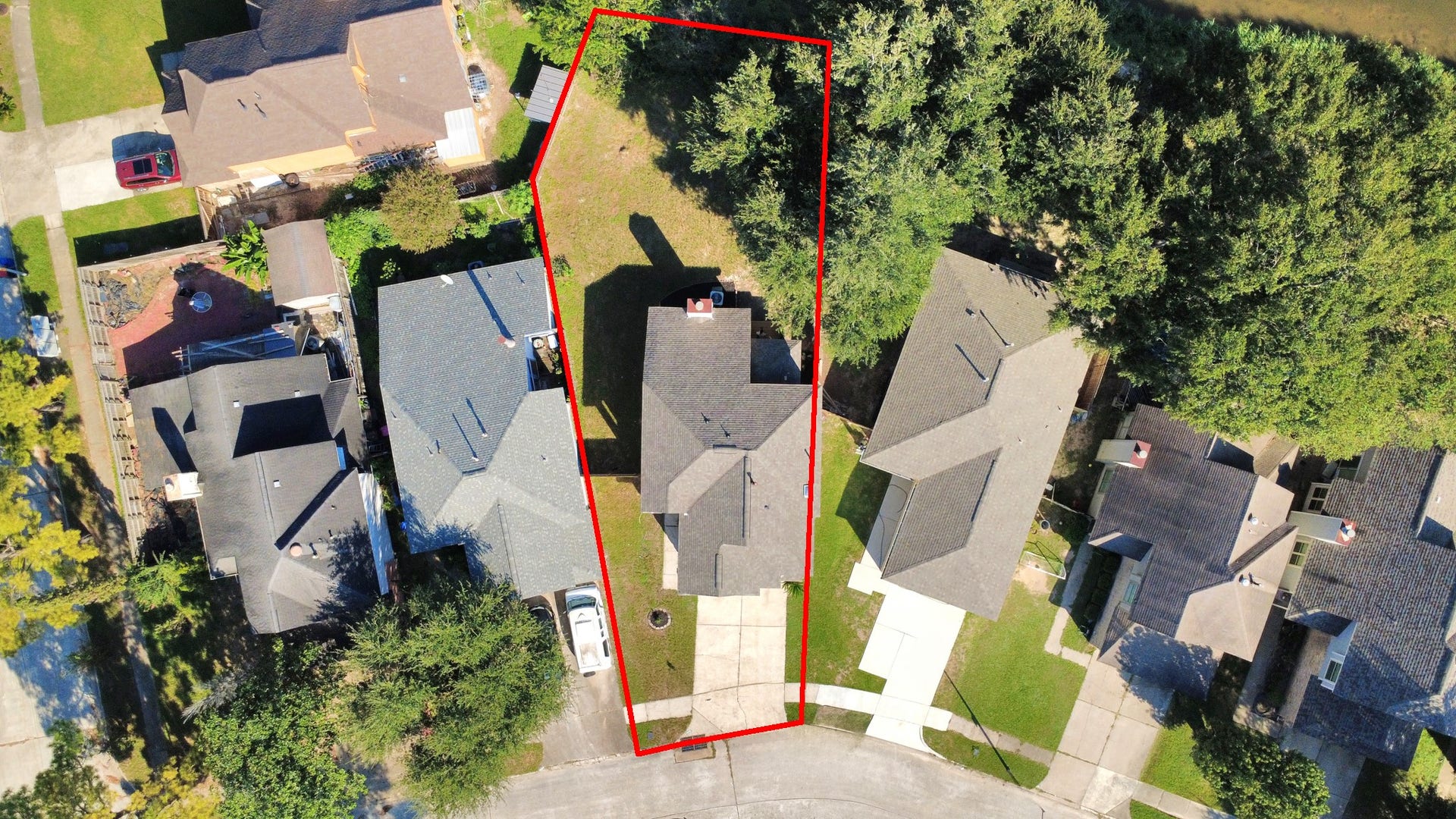 4450 Hidden Trace Court, Houston, TX 77066 Aerial view