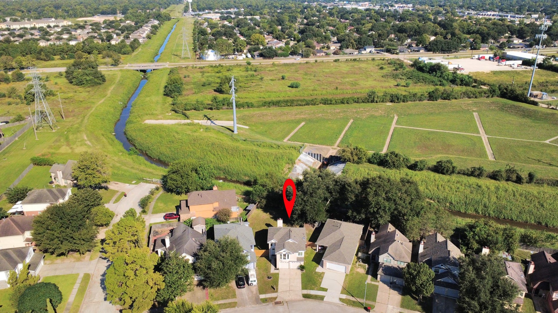 4450 Hidden Trace Court, Houston, TX 77066 Aerial view