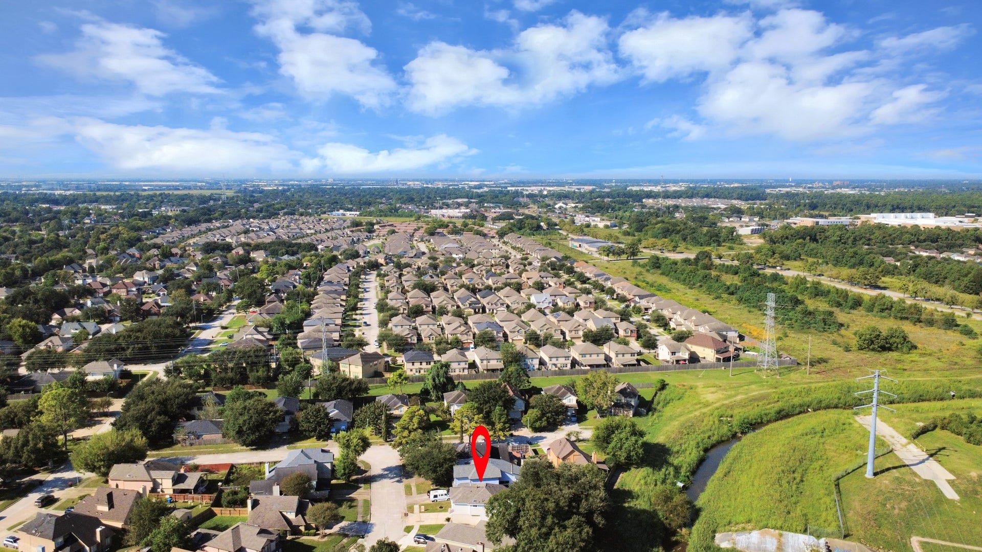 4450 Hidden Trace Court, Houston, TX 77066 Aerial view of the community