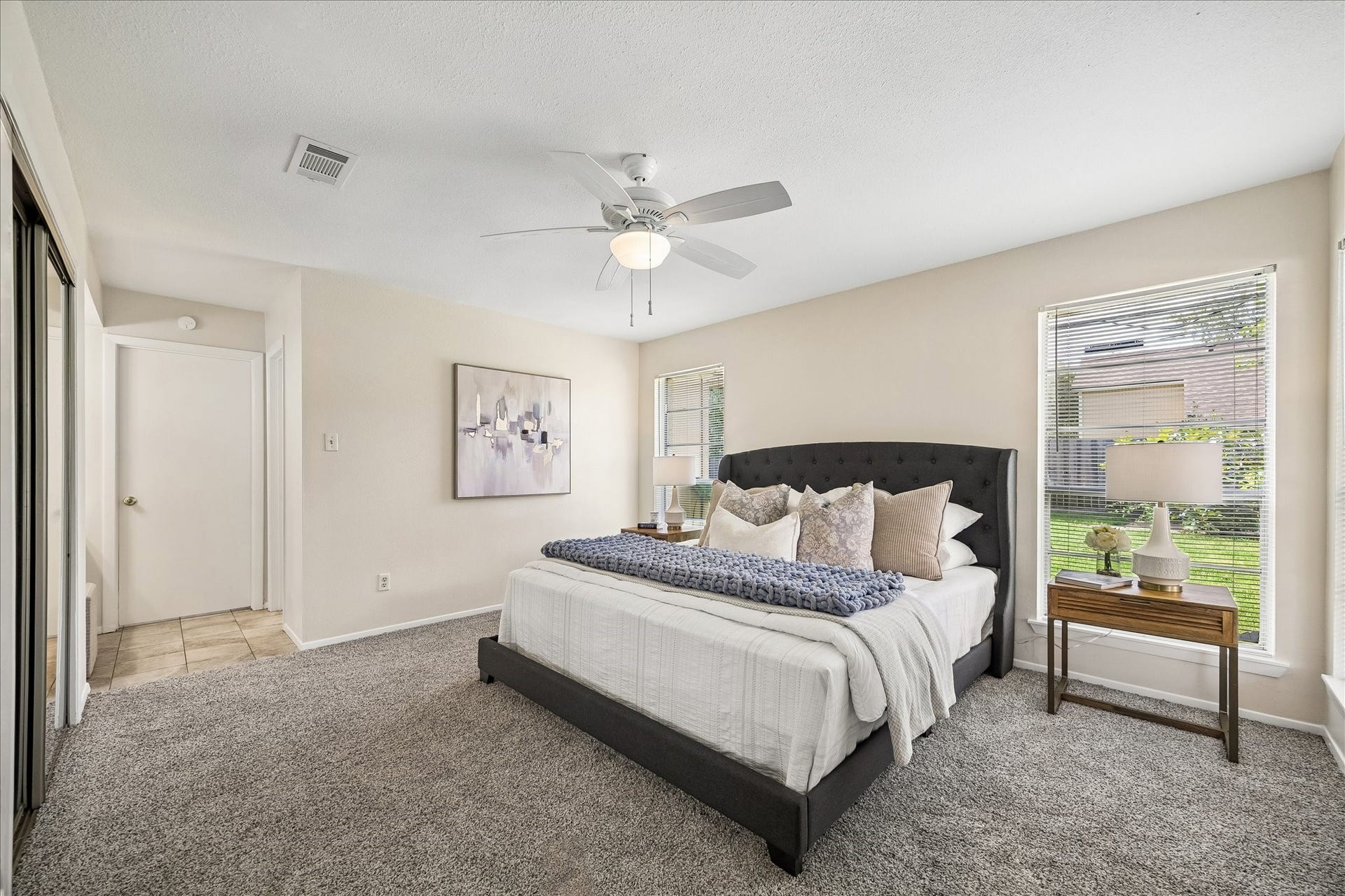 Your primary retreat with back yard views!