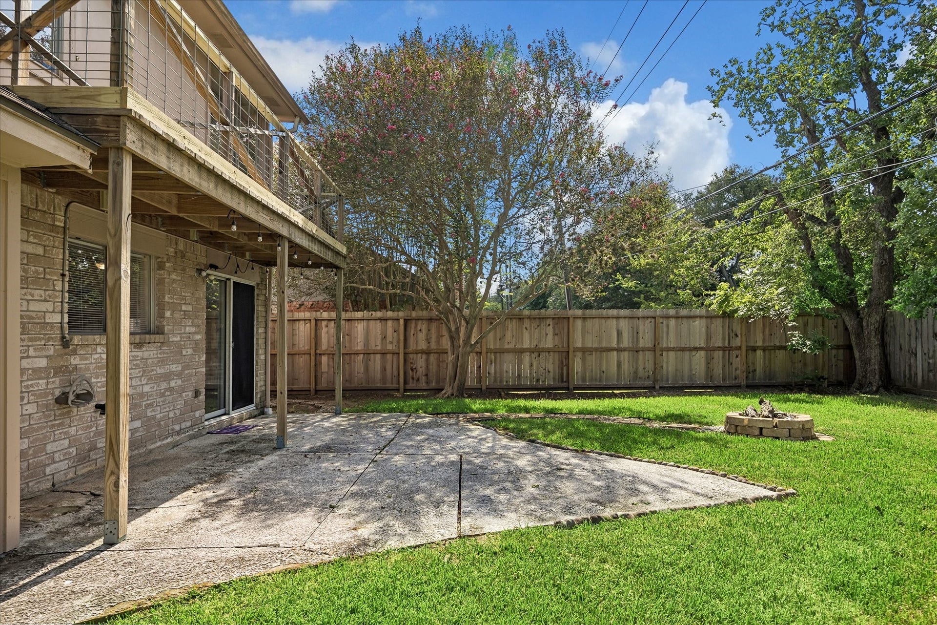 Another view of the back yard.