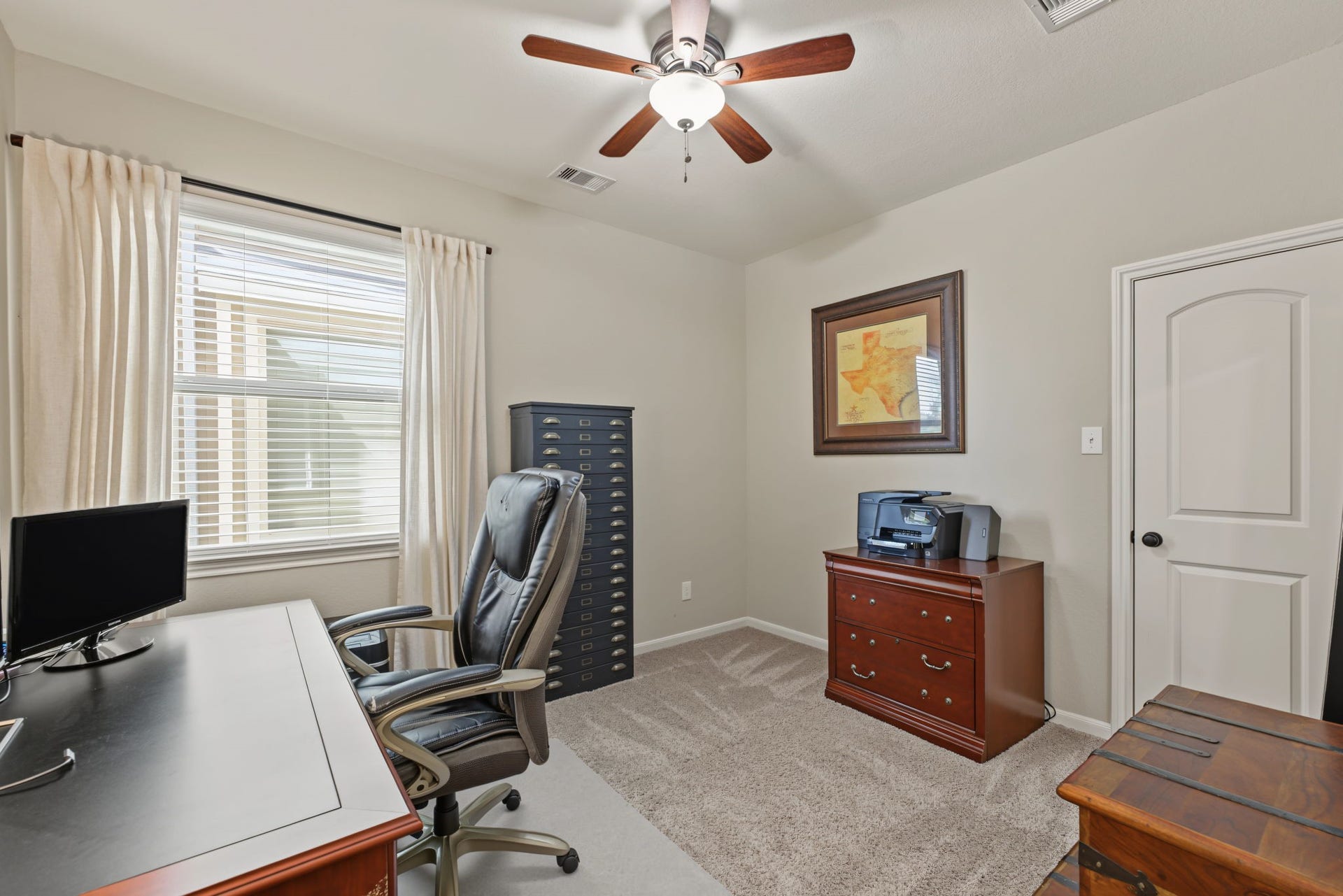 178 Biltmore Loop, Montgomery, TX 77316 Bedroom #2 is currently being used as a home office. With a walk in closet.
