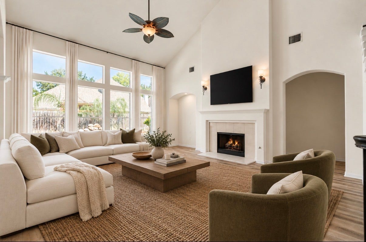 23218 Colony Green Drive, Katy, TX 77494 staged to give a true visual of your spacious primary living