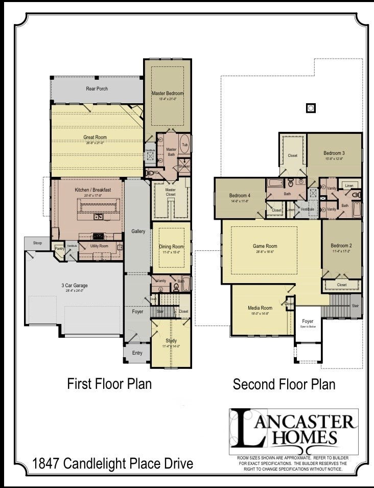 1847 Candlelight Place Drive, Houston, TX 77018 4,675 living sf. Candlelight Place built by Lancaster Homes-in 2016; all 58 homes in this subdivision have a different floor plan. Deed Restricted ; One entrance, no waffle streets means LOW traffic, kids at play all the time!