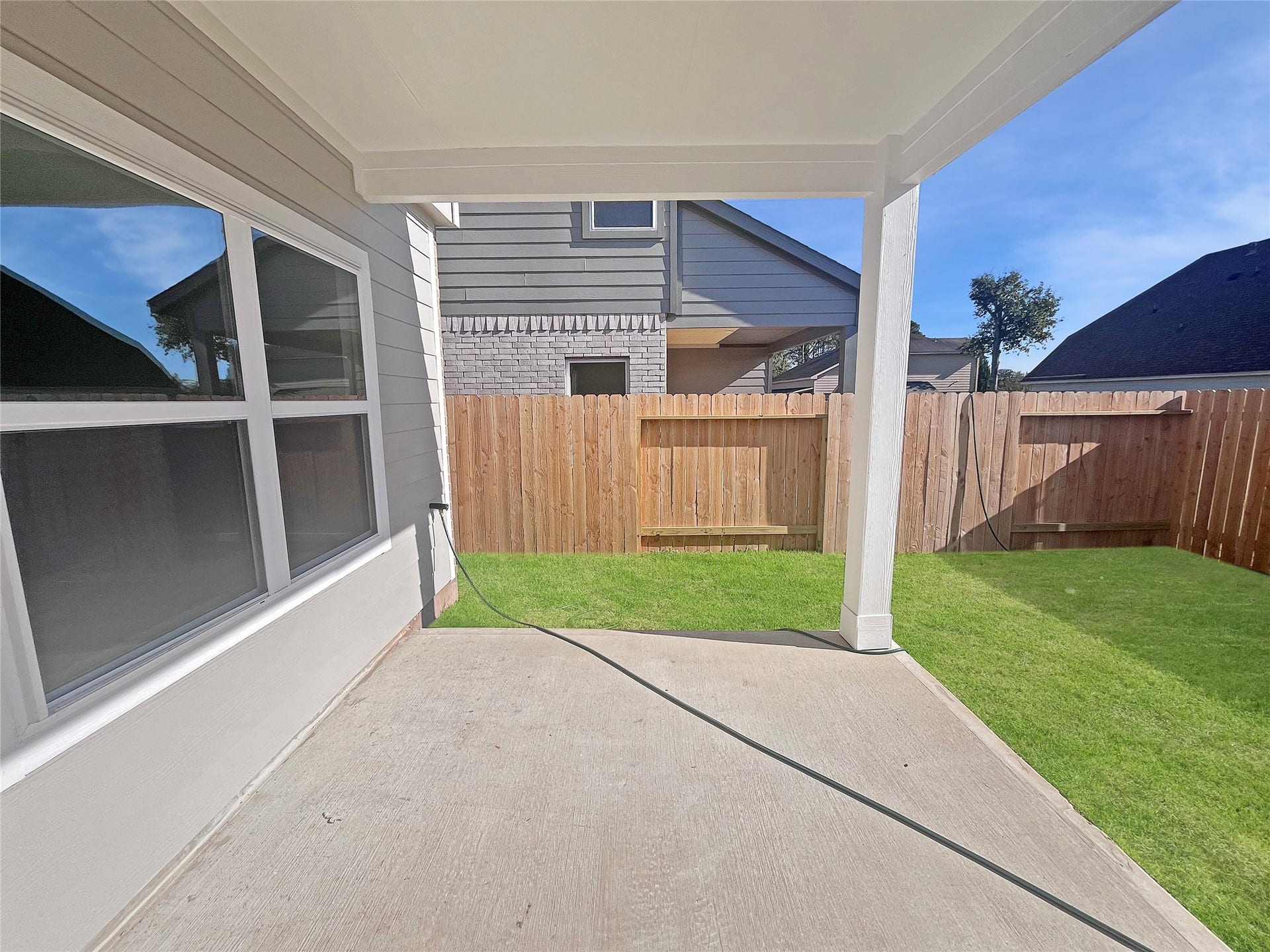 649 Cherry Tree Drive, La Marque, TX 77568 The Robin II- Rear Covered Patio. Sample image to be used for example only, colors, options and upgrades vary.