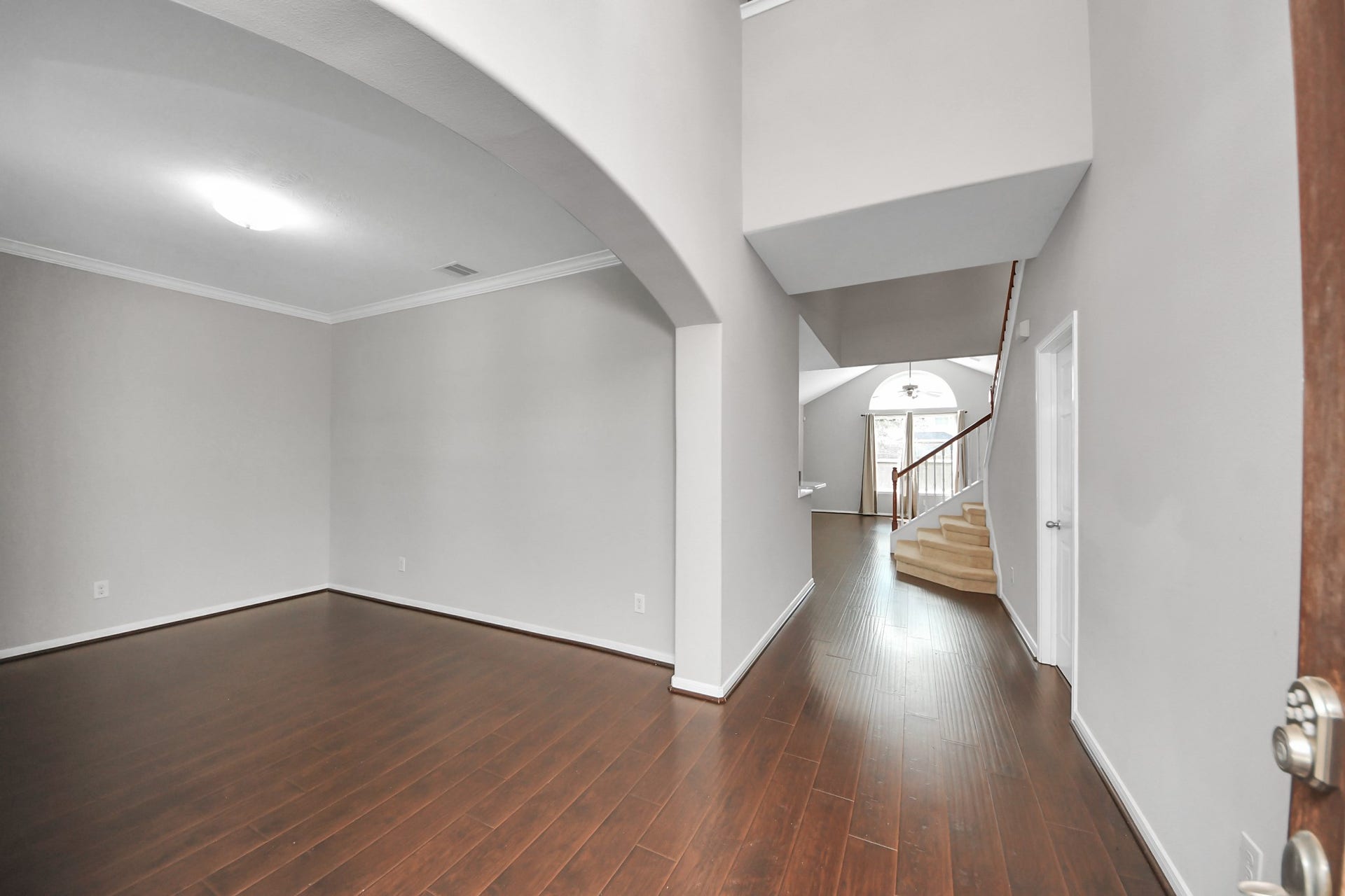 6114 Hollydale Ridge Lane, Katy, TX 77494 Front room can be used as a home office/dining area/flex space