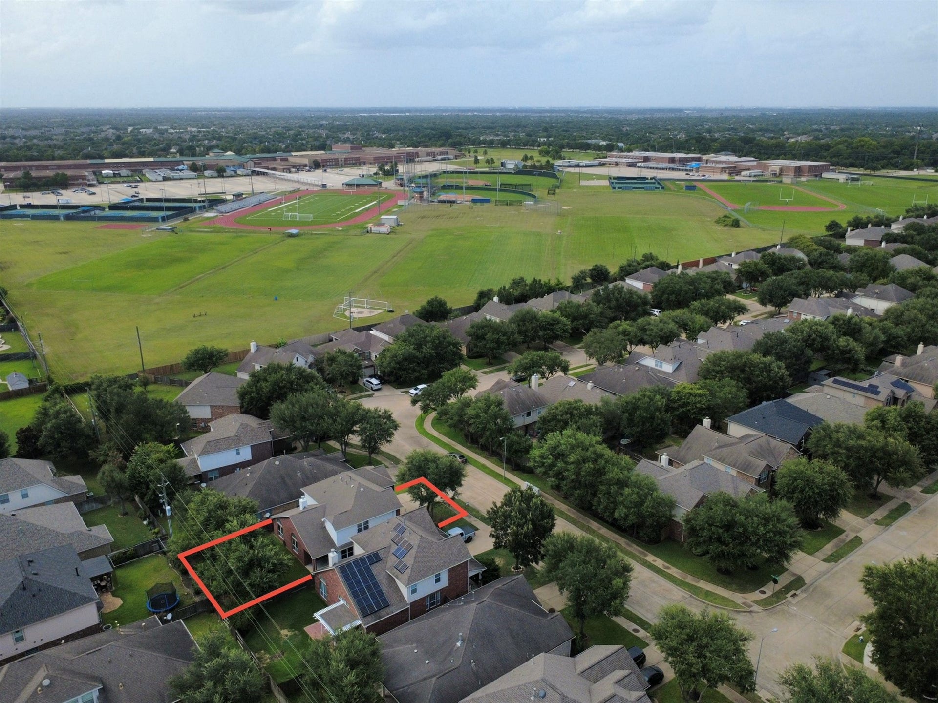 6114 Hollydale Ridge Lane, Katy, TX 77494 Ariel view located near Seven Lakes high School and Junior High