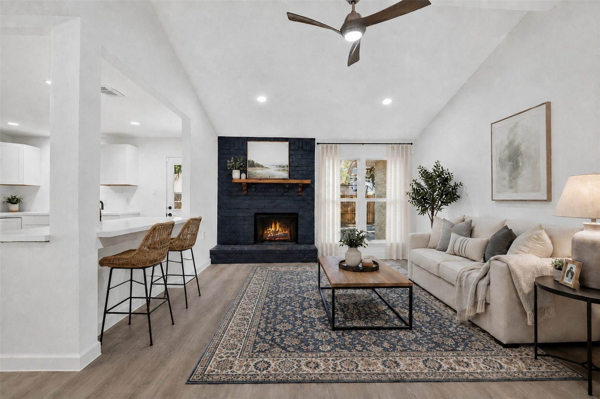 Digitally Staged Living Area