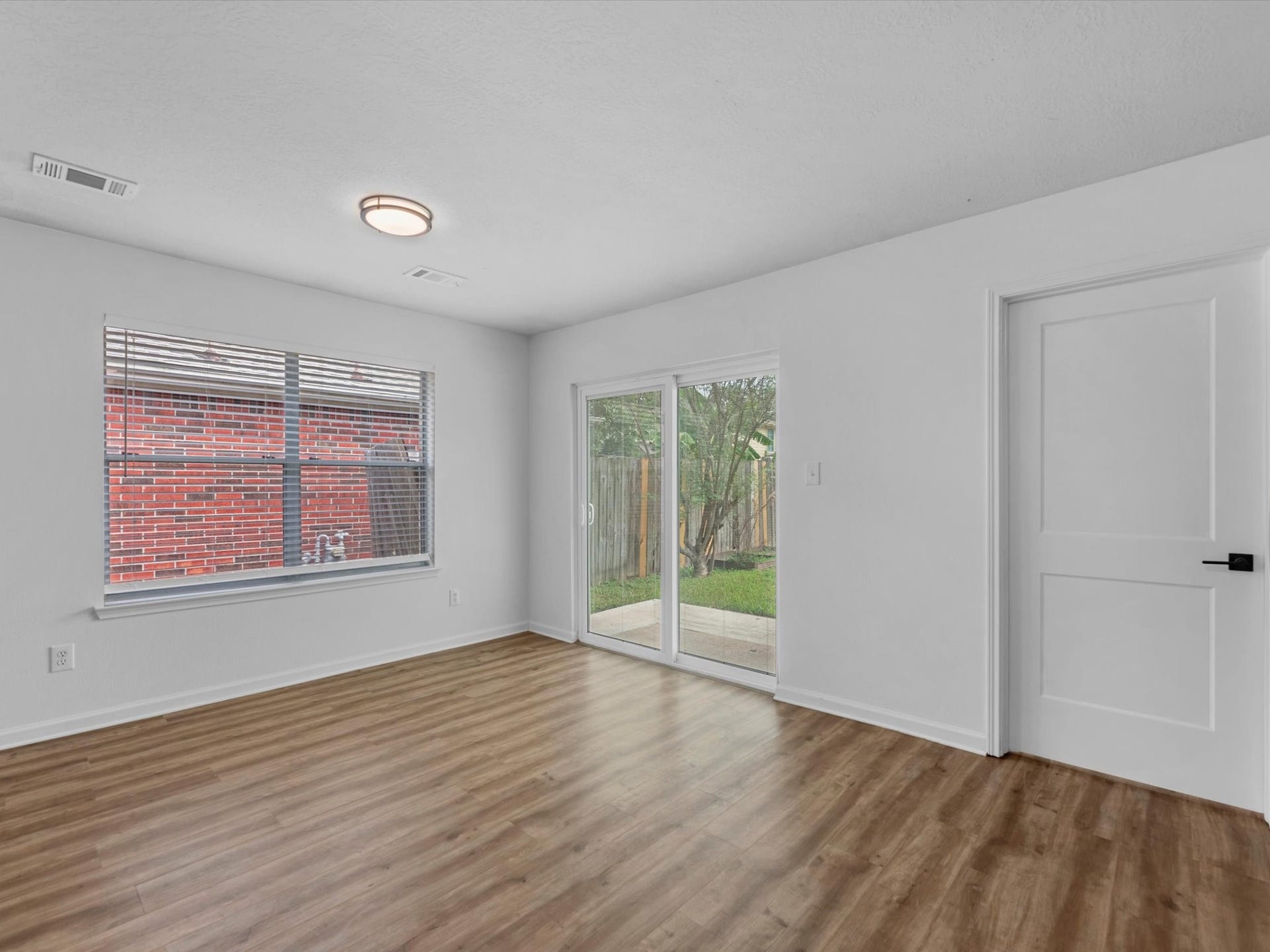 Dining area is spacious and allow for a large table if needed. So much natural light!