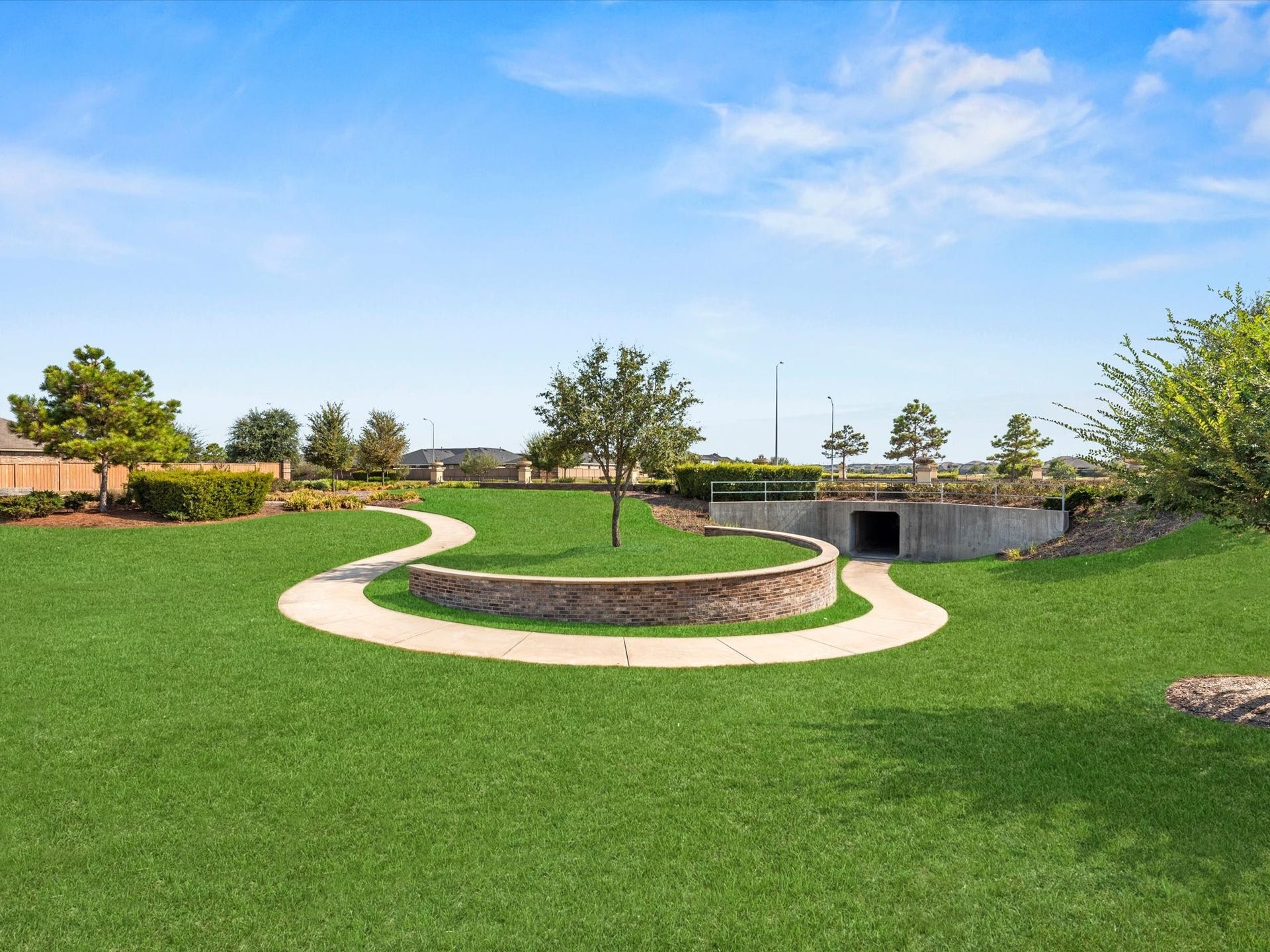 3519 Mcdonough Way, Katy, TX 77494 Just two doors down, there's a cross-under to the lake and walking trail and short cut to the amenity center. Don't even have to cross the street!