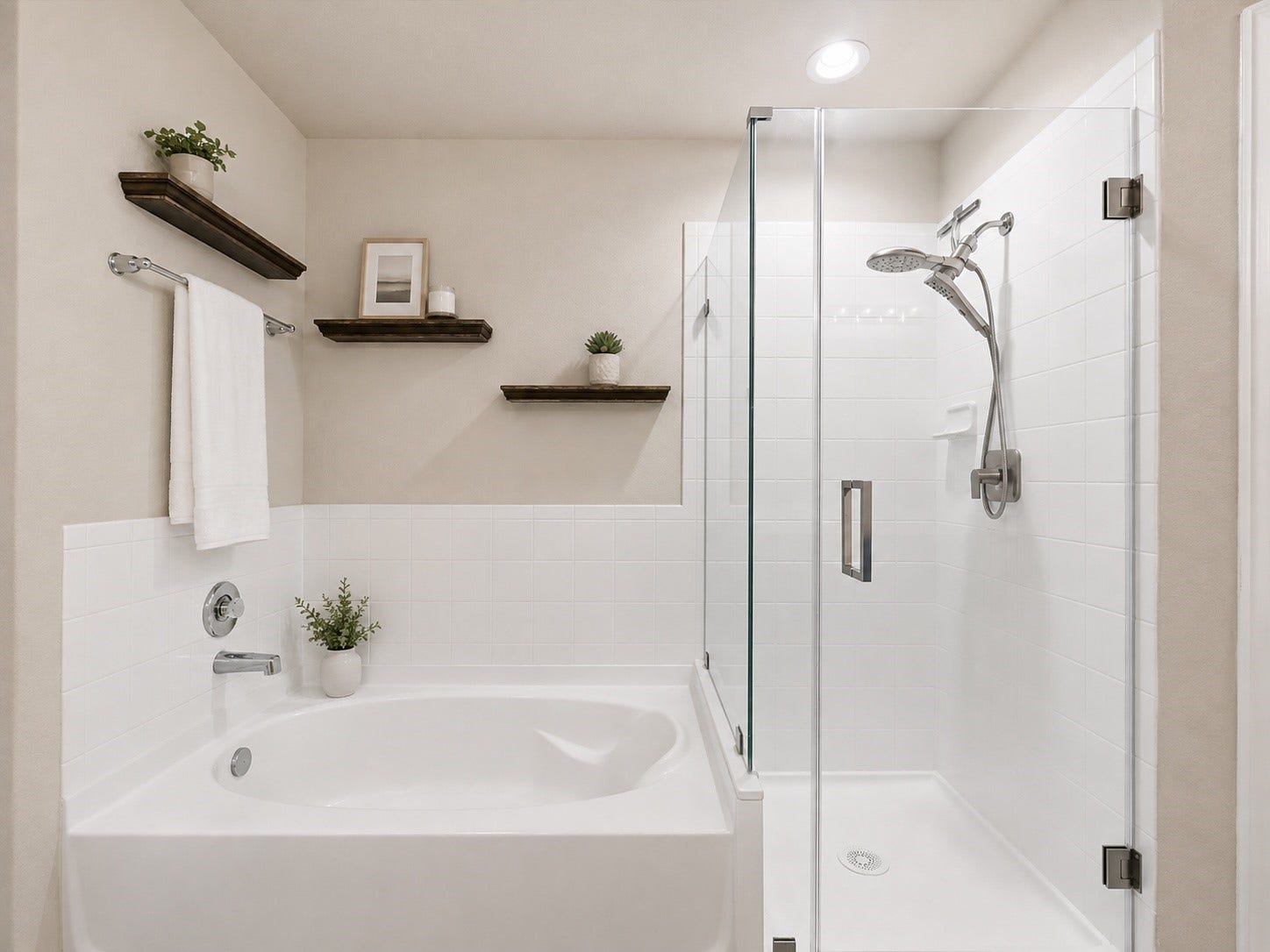 3519 Mcdonough Way, Katy, TX 77494 Separate tub and frame-less stand-up shower. (VS)