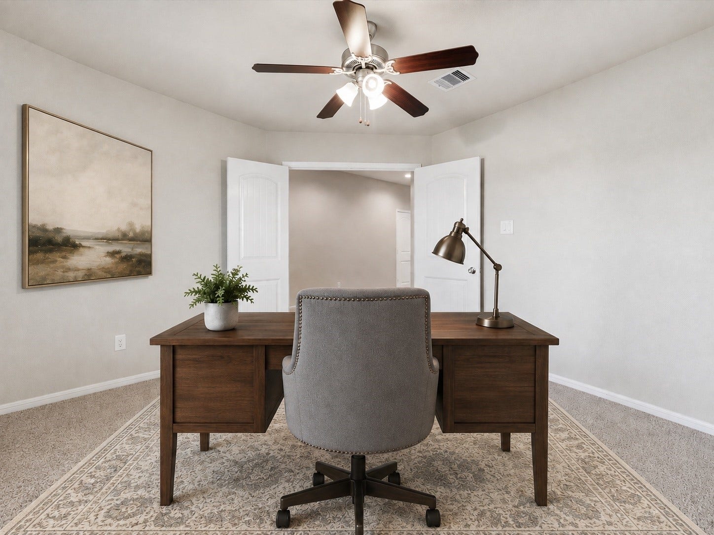 3519 Mcdonough Way, Katy, TX 77494 Home office/study with double doors for privacy. (VS)
